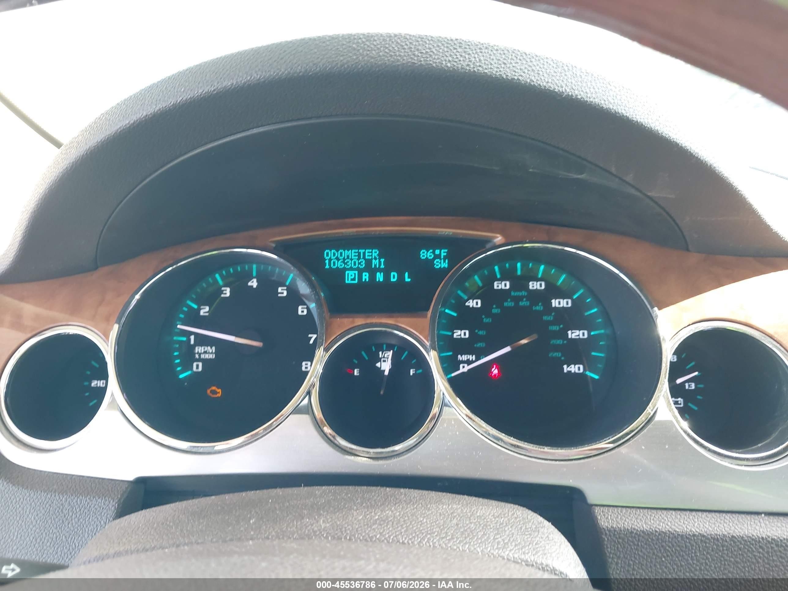 2009 Buick Enclave Cxl Cream vin: 5GAER23D99J203127