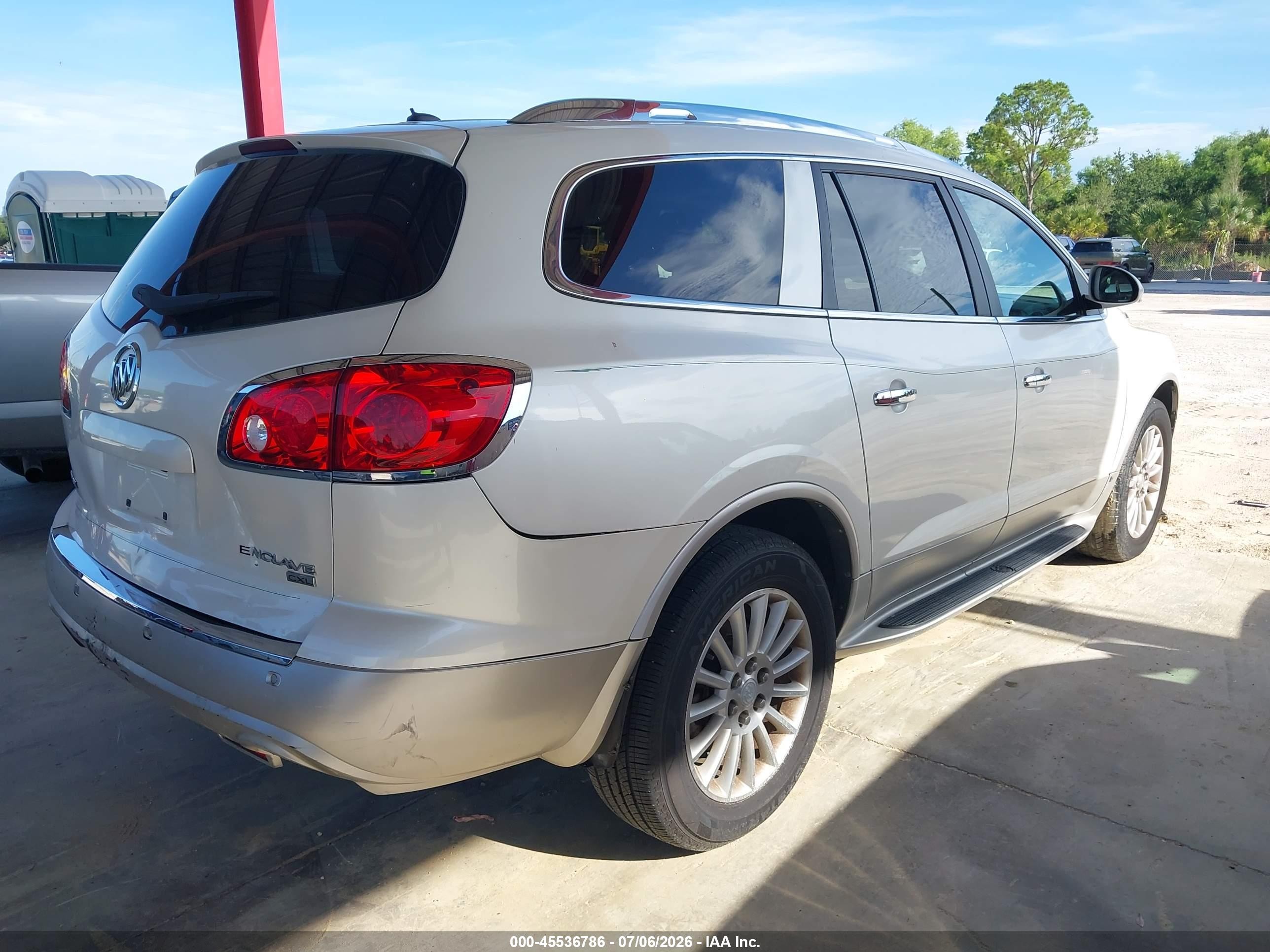 2009 Buick Enclave Cxl Cream vin: 5GAER23D99J203127