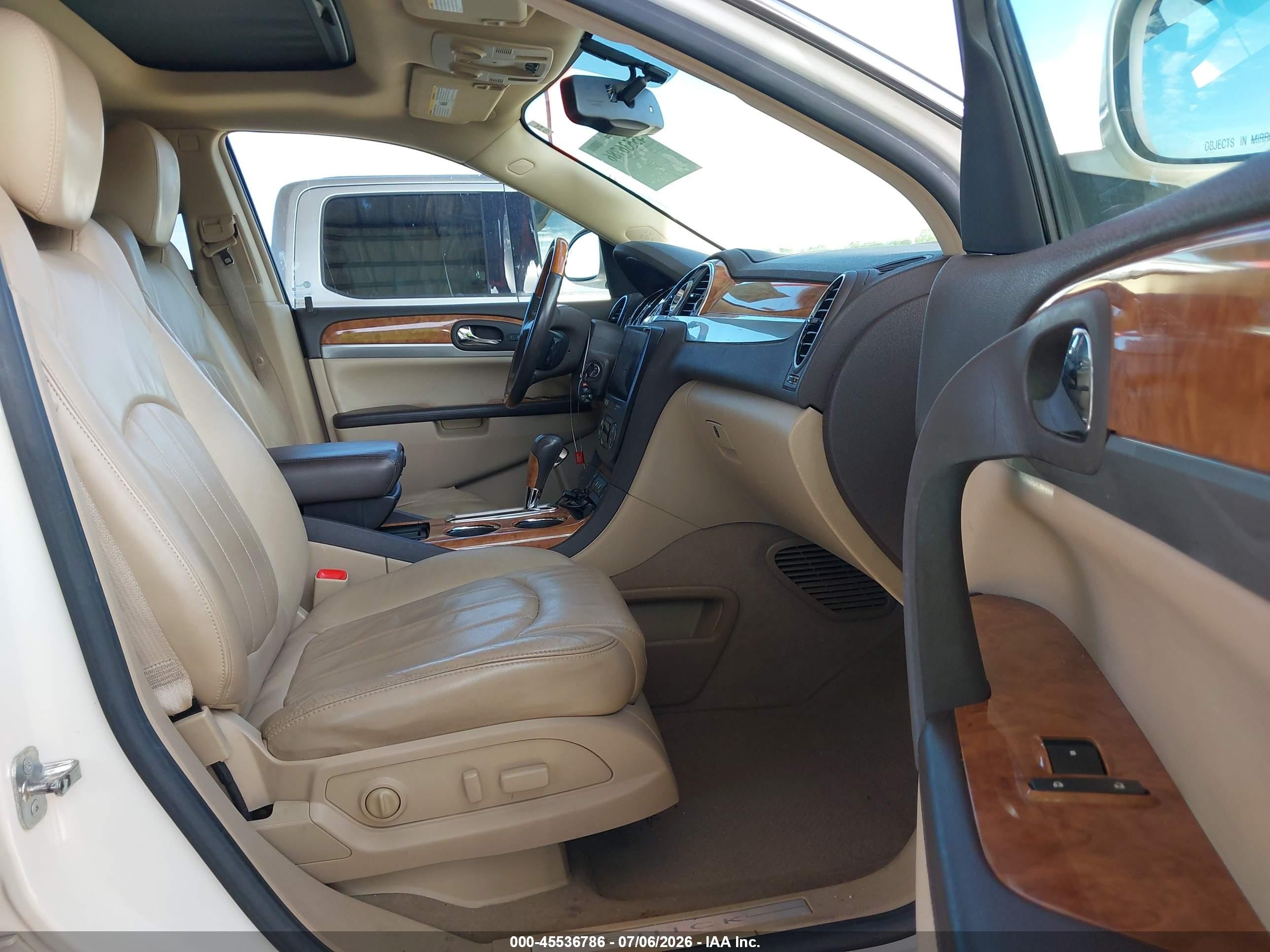 2009 Buick Enclave Cxl Cream vin: 5GAER23D99J203127