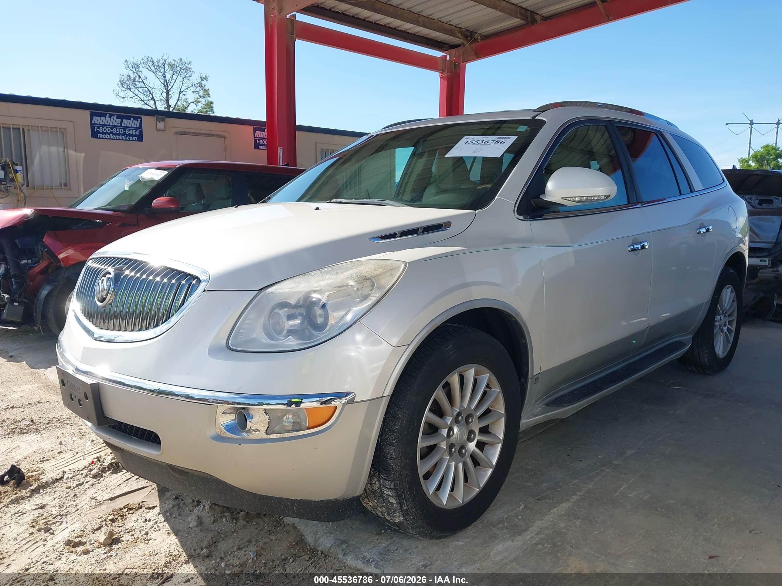 2009 Buick Enclave Cxl Cream vin: 5GAER23D99J203127