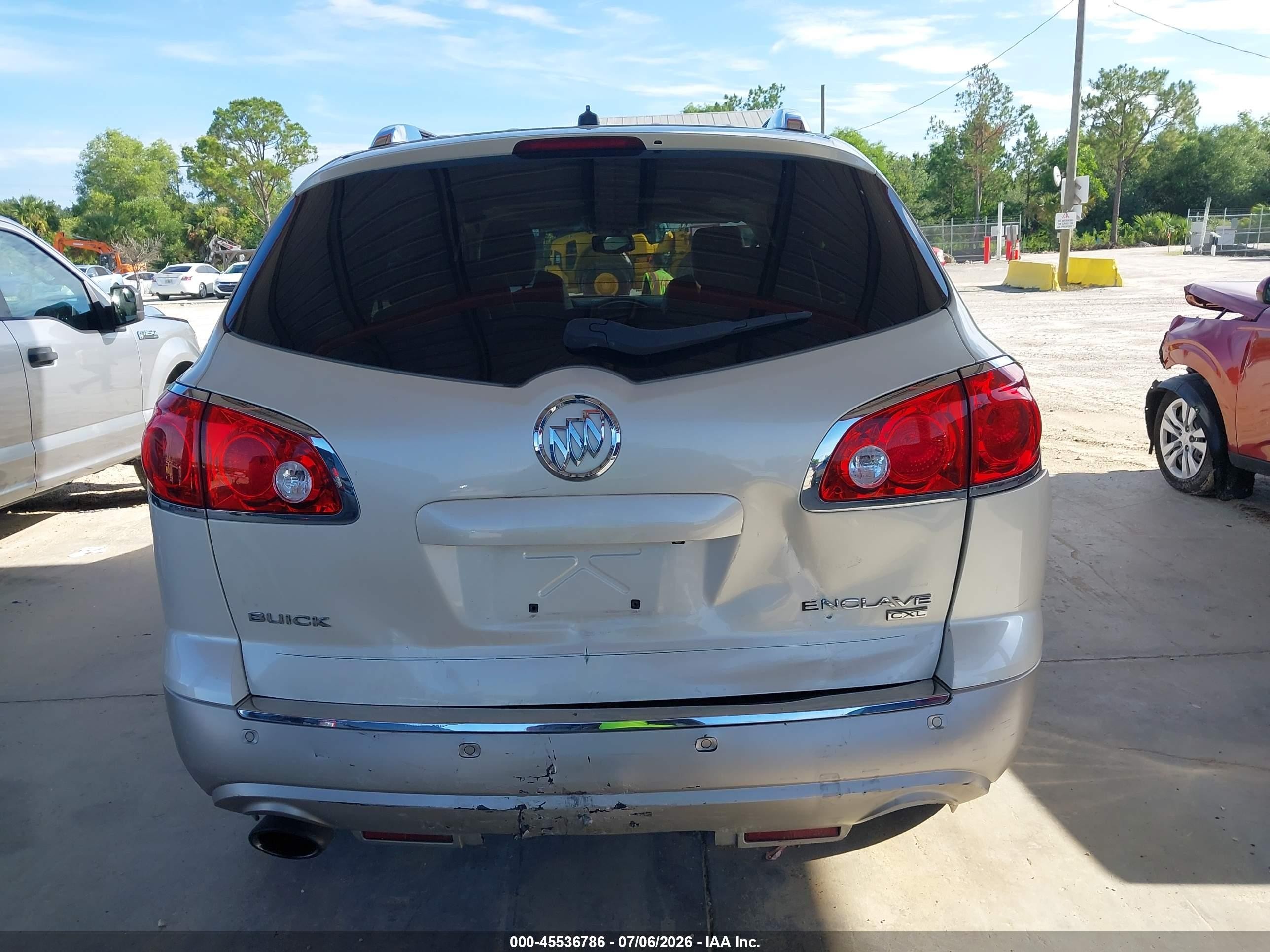 2009 Buick Enclave Cxl Cream vin: 5GAER23D99J203127