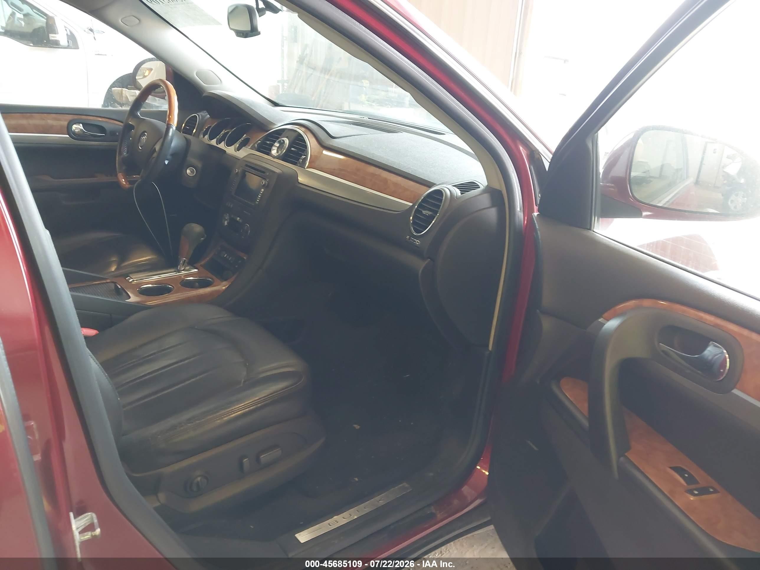 2009 Buick Enclave Cxl Red vin: 5GAER23DX9J100587