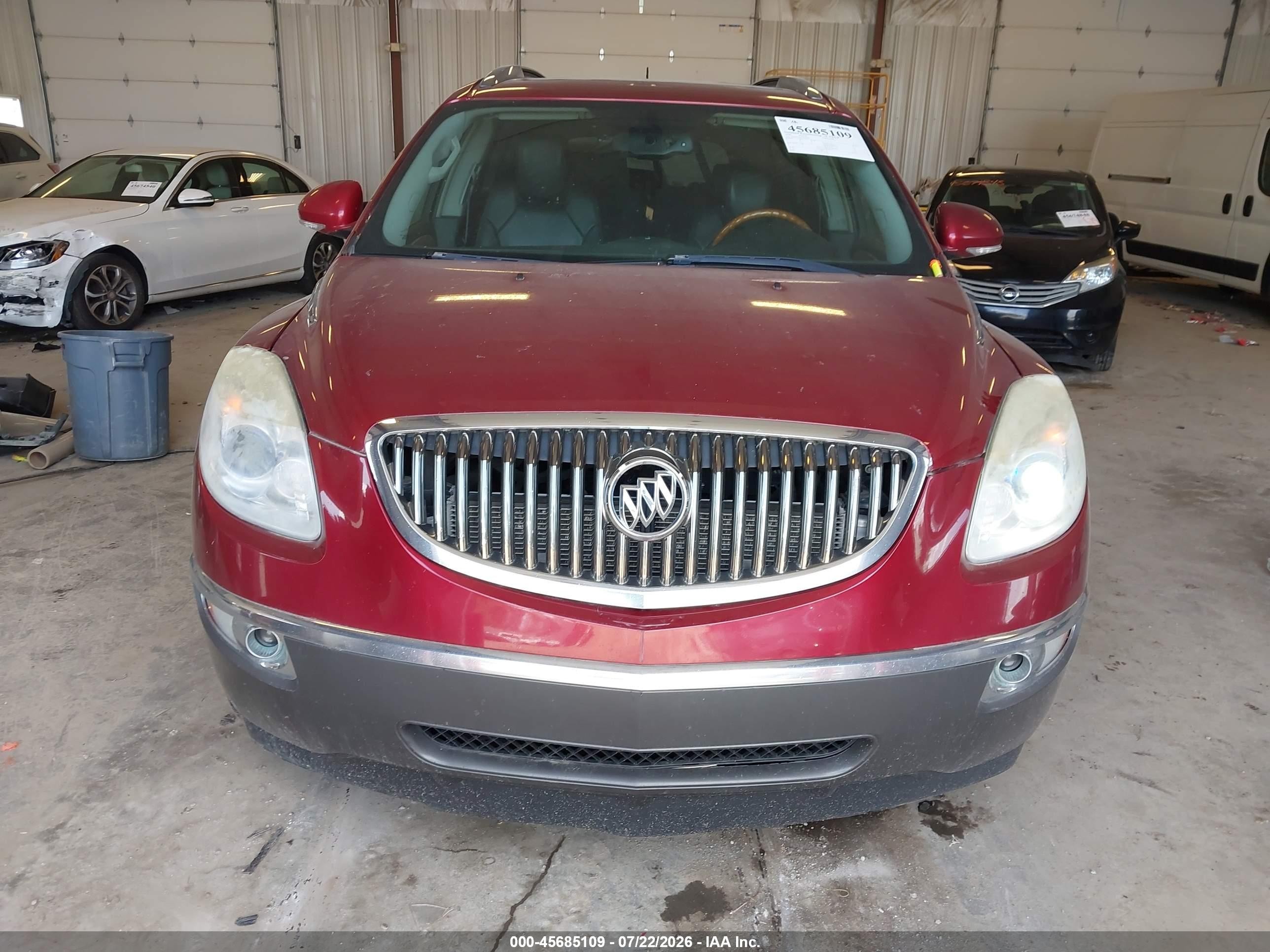 2009 Buick Enclave Cxl Red vin: 5GAER23DX9J100587