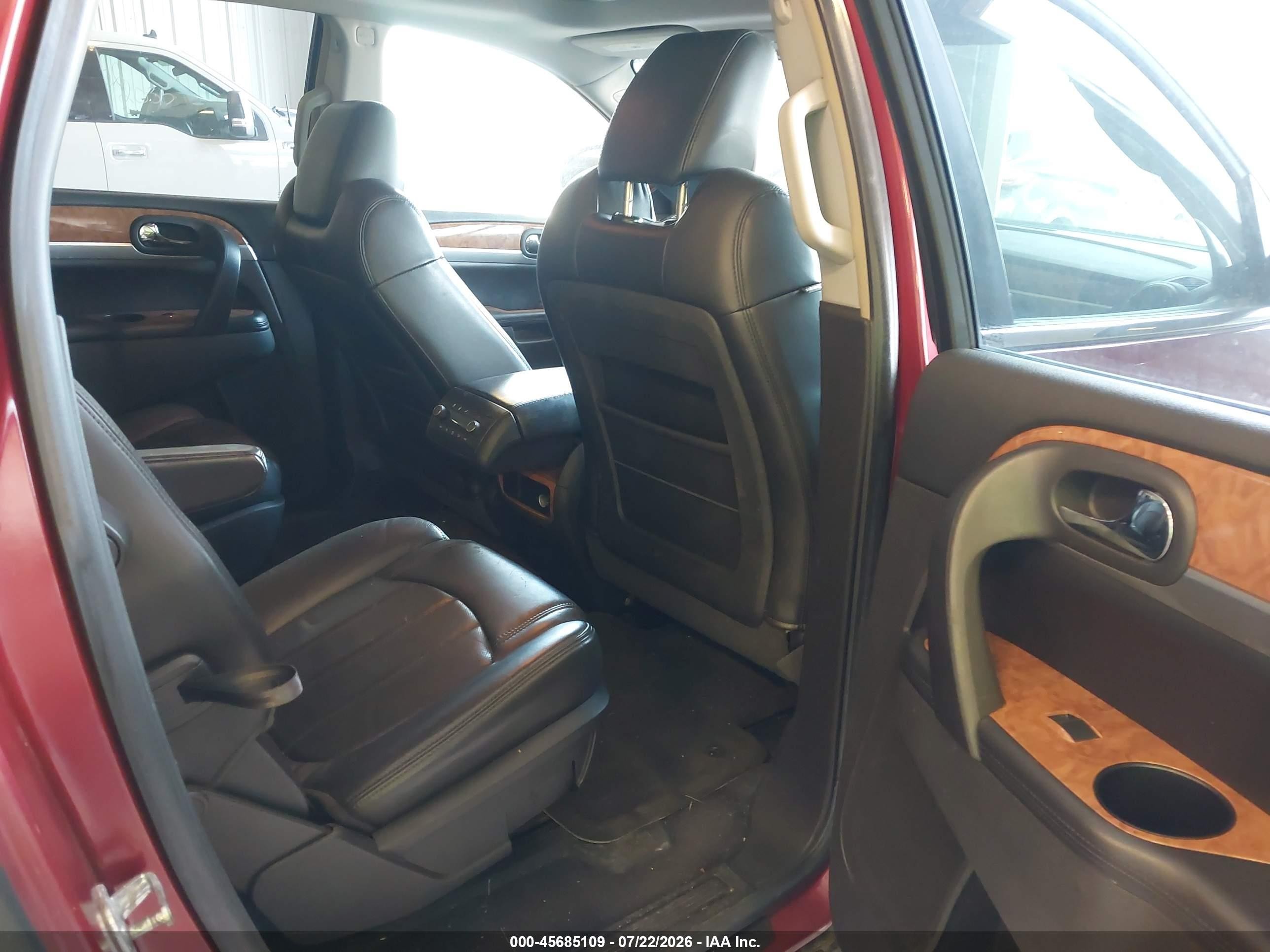 2009 Buick Enclave Cxl Red vin: 5GAER23DX9J100587