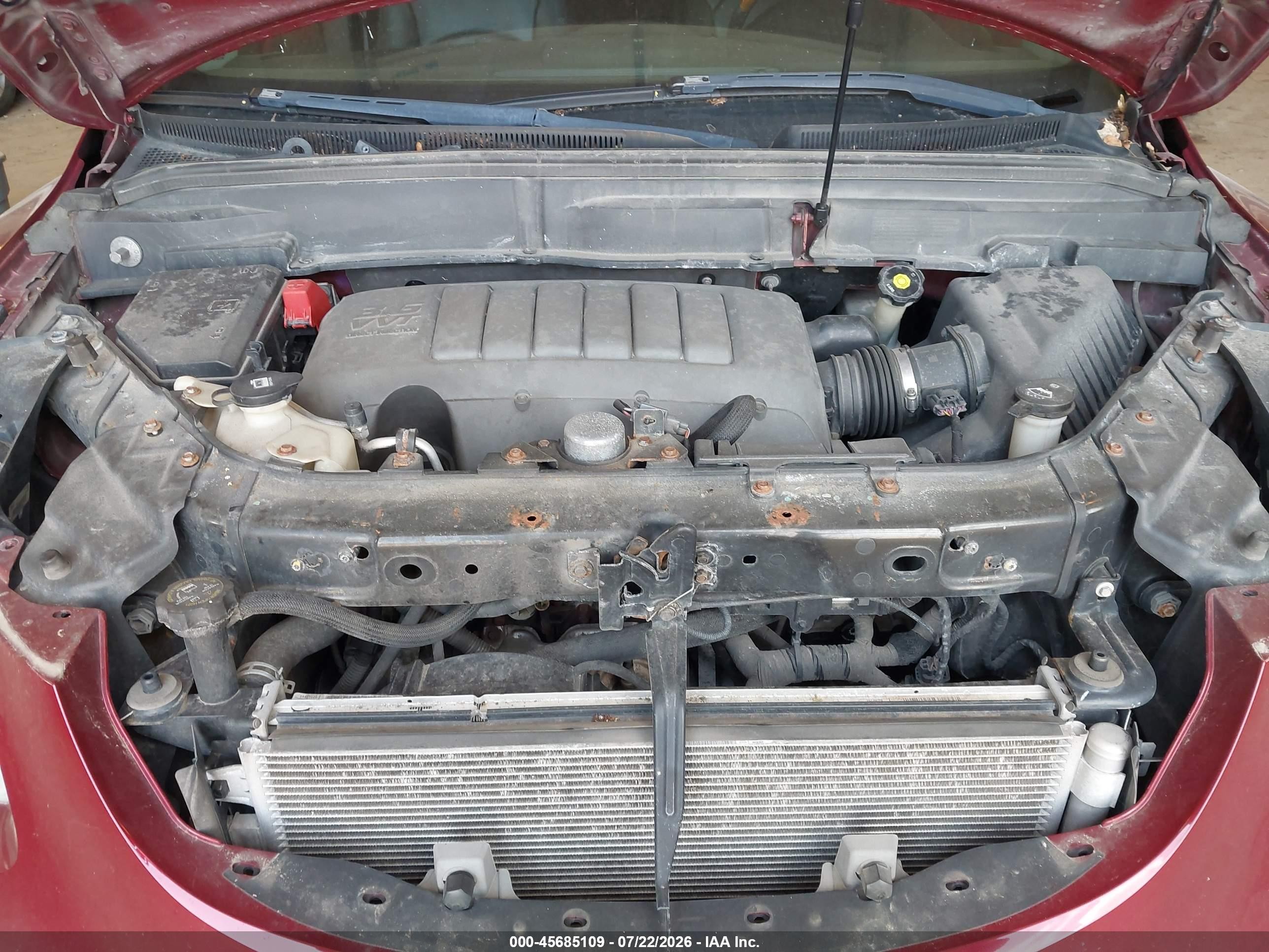 2009 Buick Enclave Cxl Red vin: 5GAER23DX9J100587