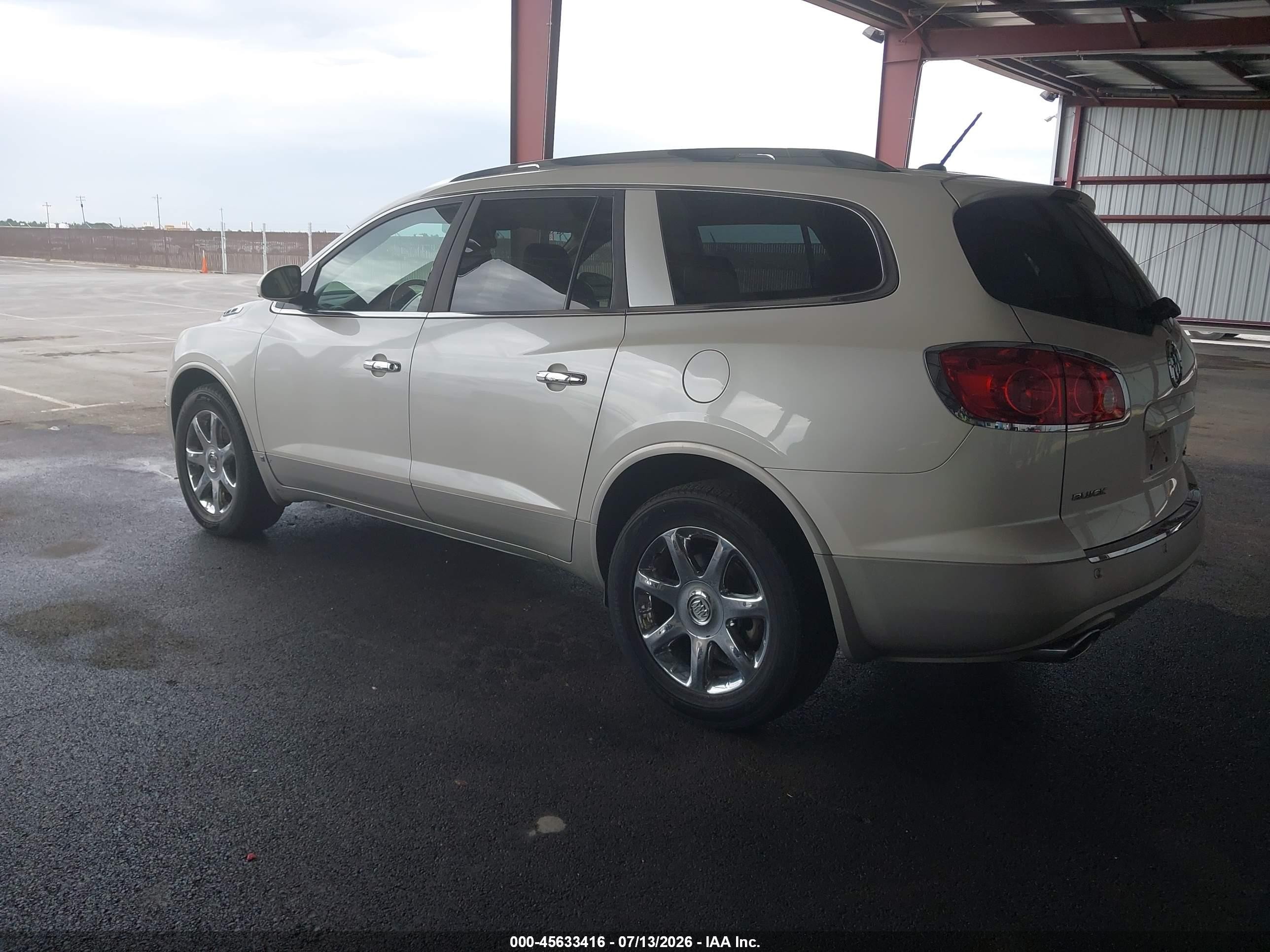 2009 Buick Enclave Cxl White vin: 5GAER23DX9J128907