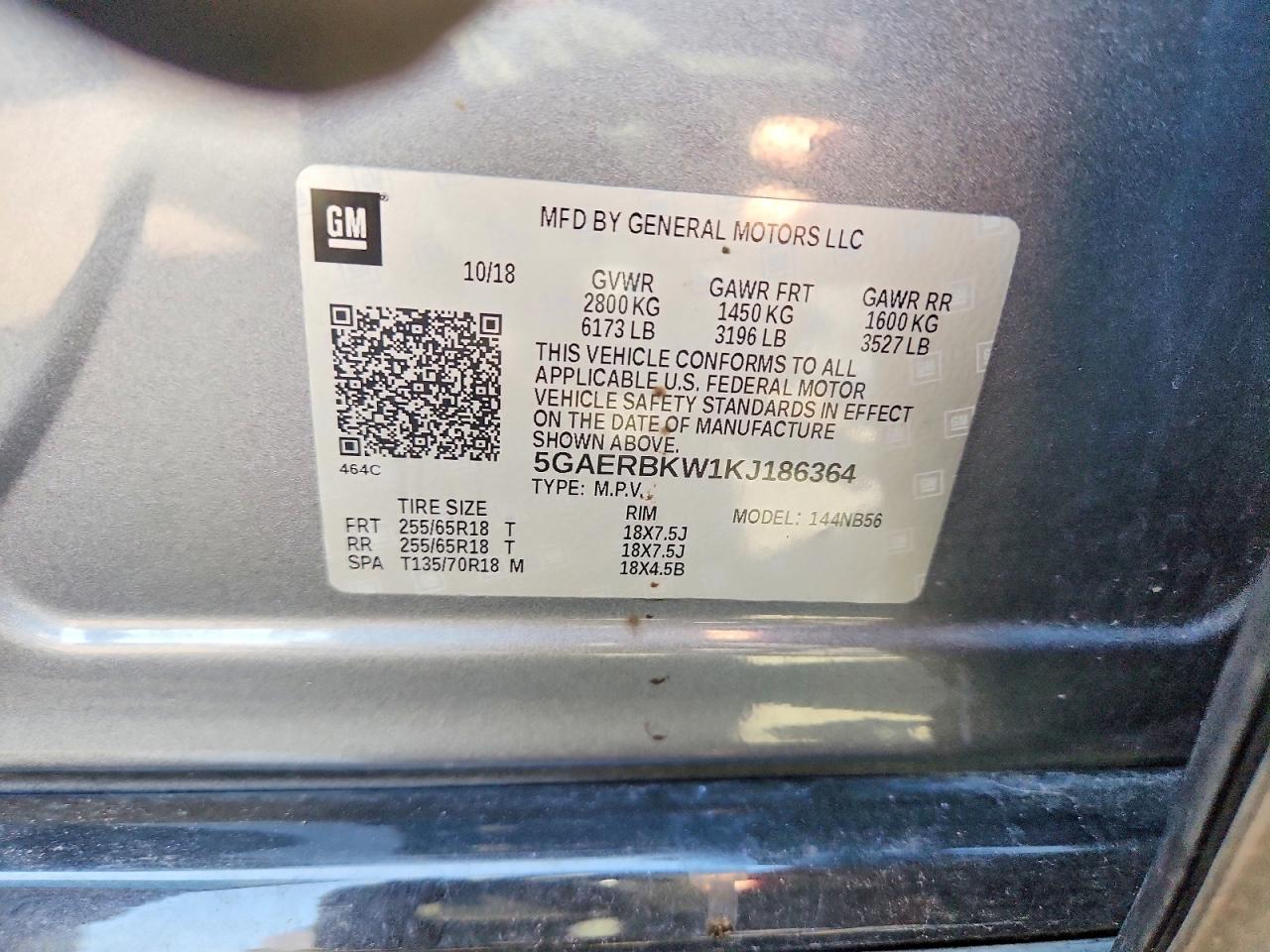 2019 Buick Enclave Essence Gray vin: 5GAERBKW1KJ186364