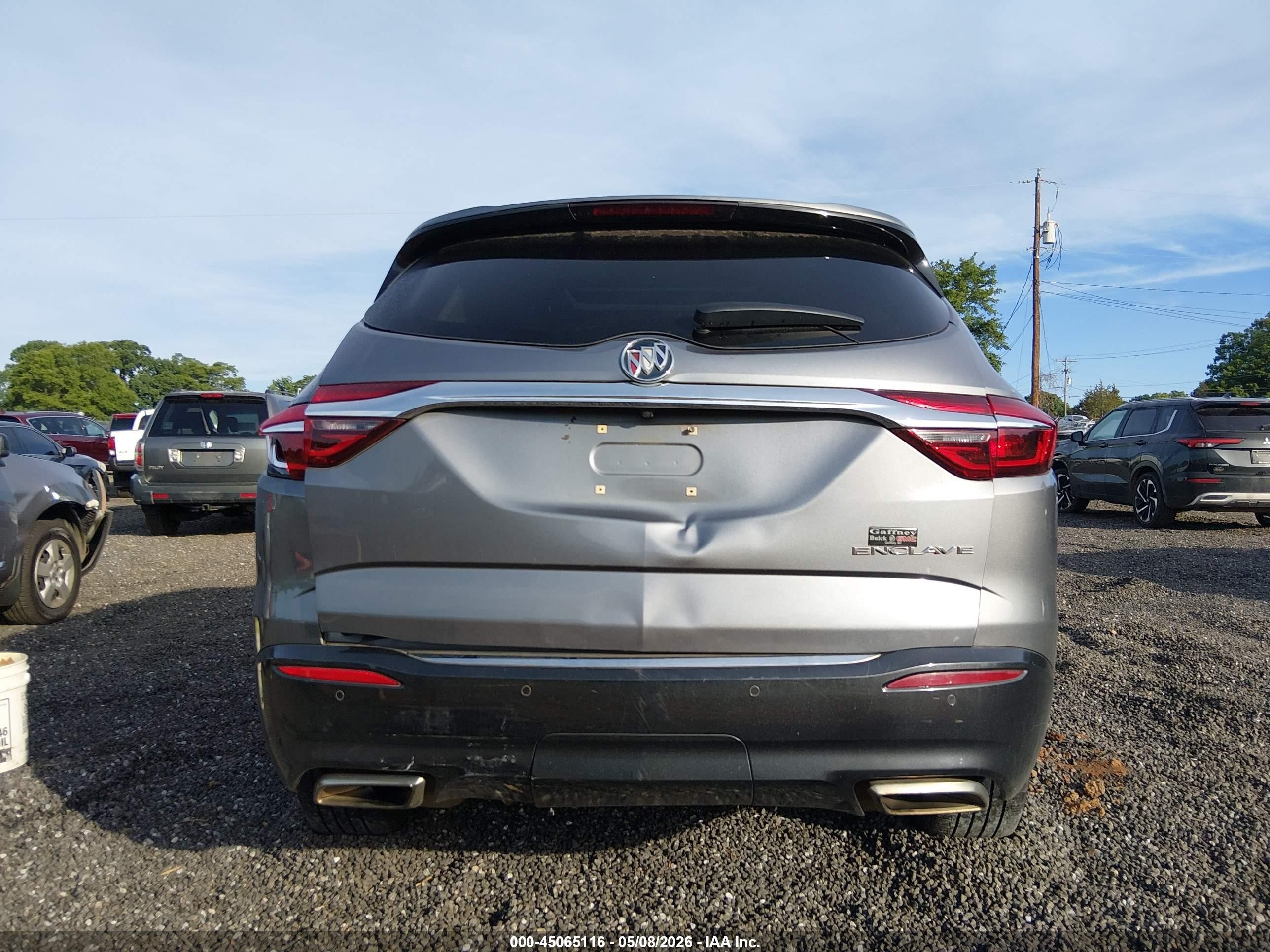 2019 Buick Enclave Fwd Essence Серый vin: 5GAERBKW5KJ303346