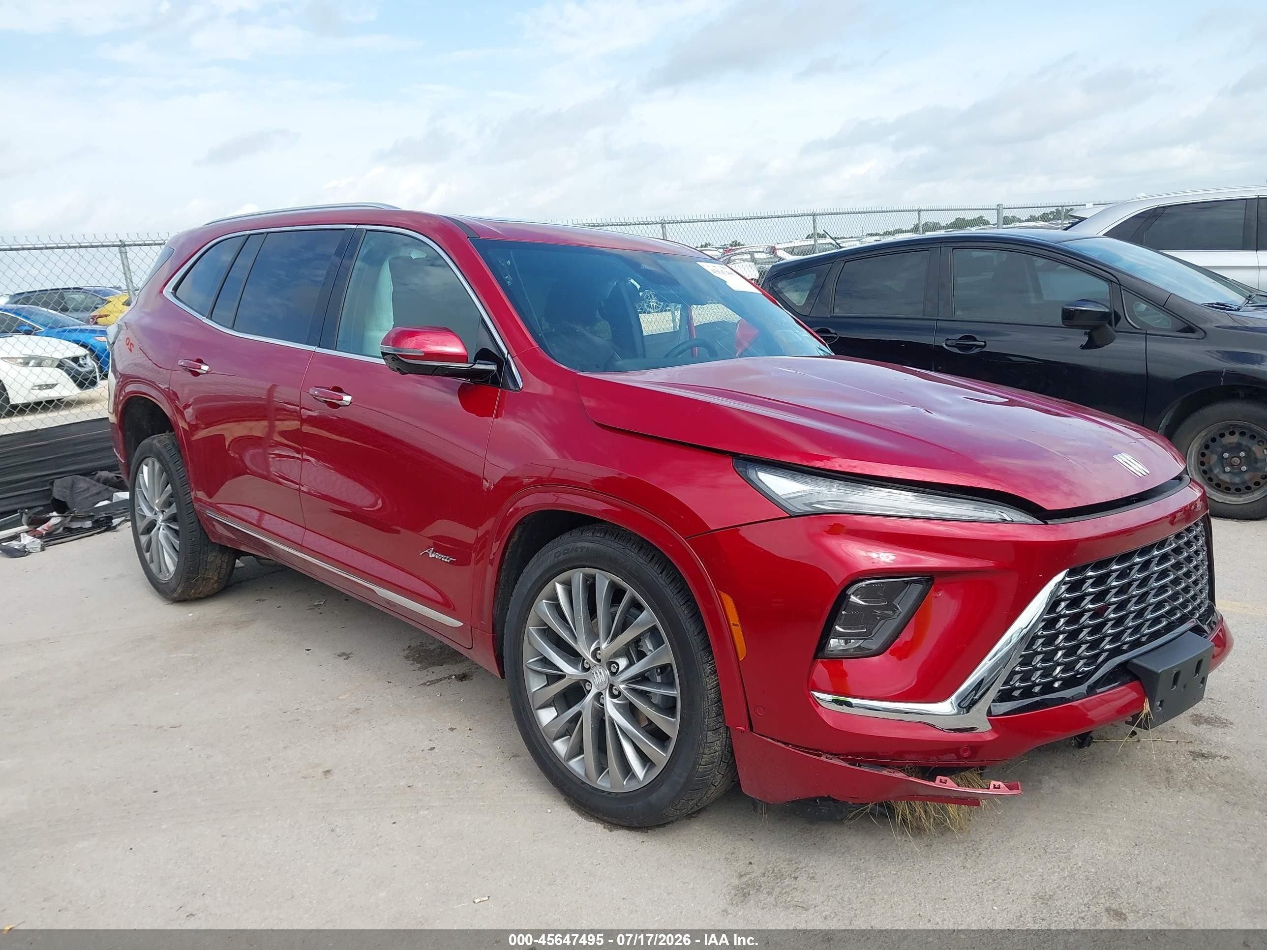 2026 Buick Enclave Avenir Fwd Red vin: 5GAERCKS4TJ232449