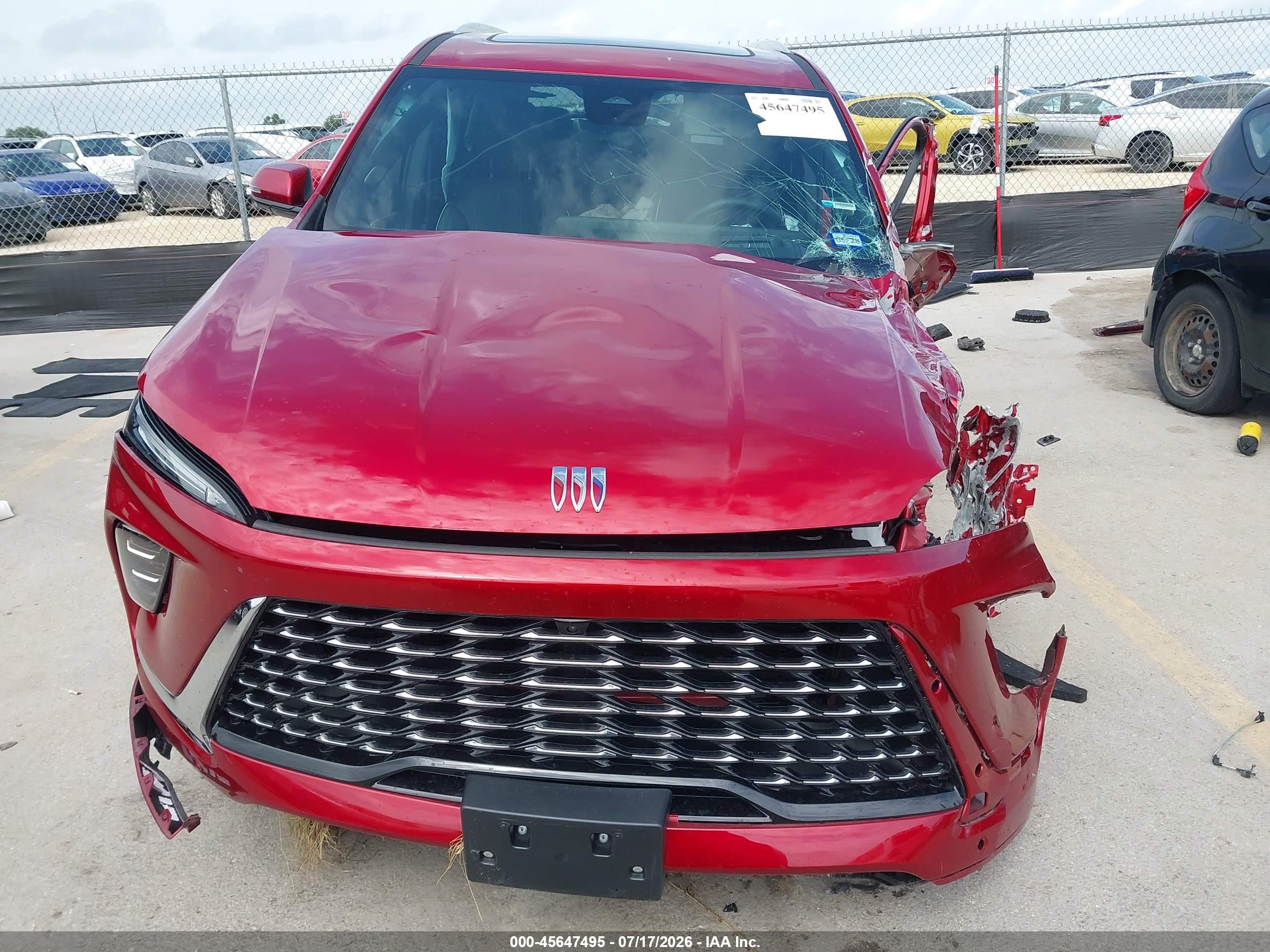 2026 Buick Enclave Avenir Fwd Red vin: 5GAERCKS4TJ232449
