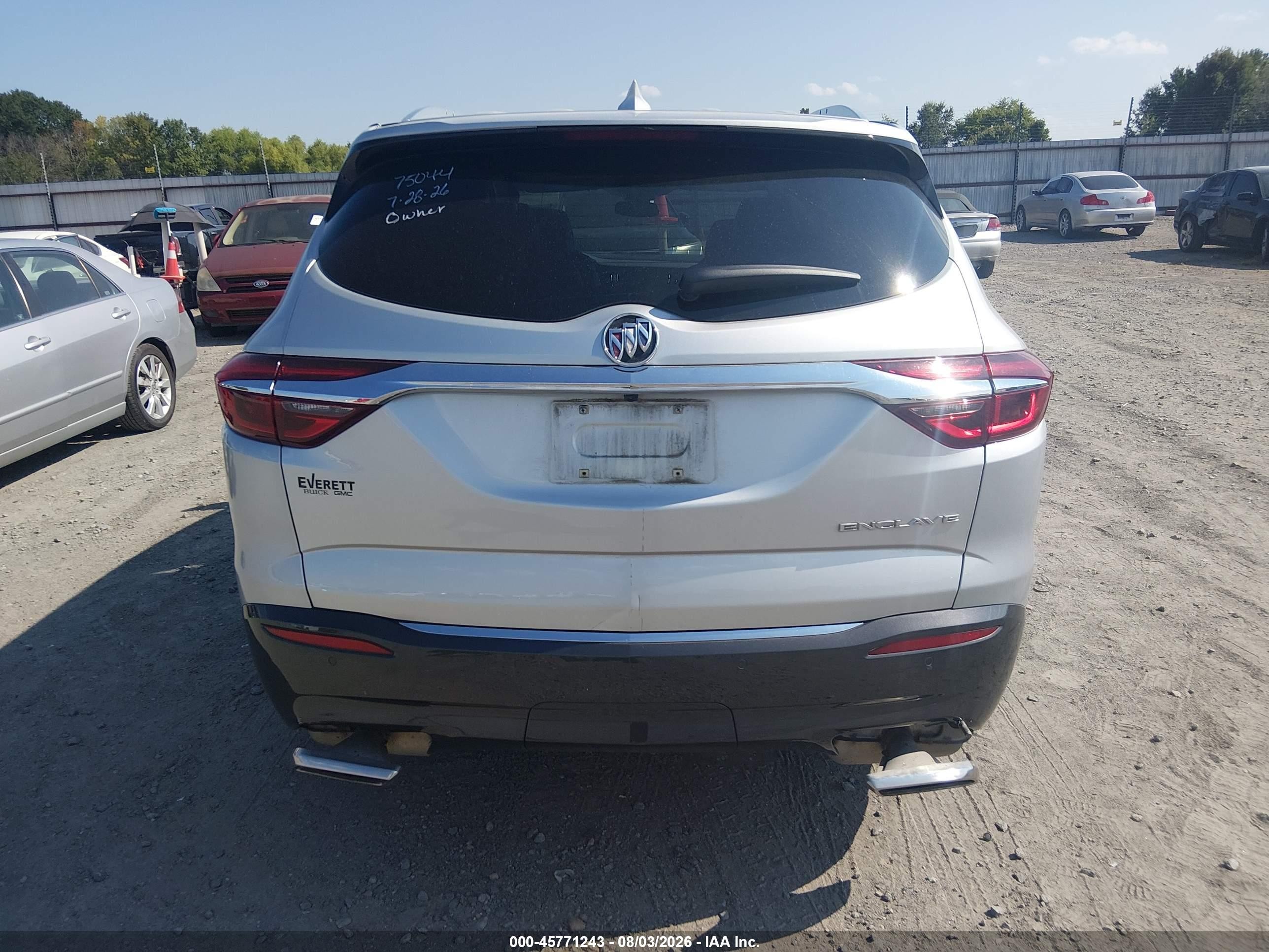 2019 Buick Enclave Fwd Premium Silver vin: 5GAERCKW5KJ151090