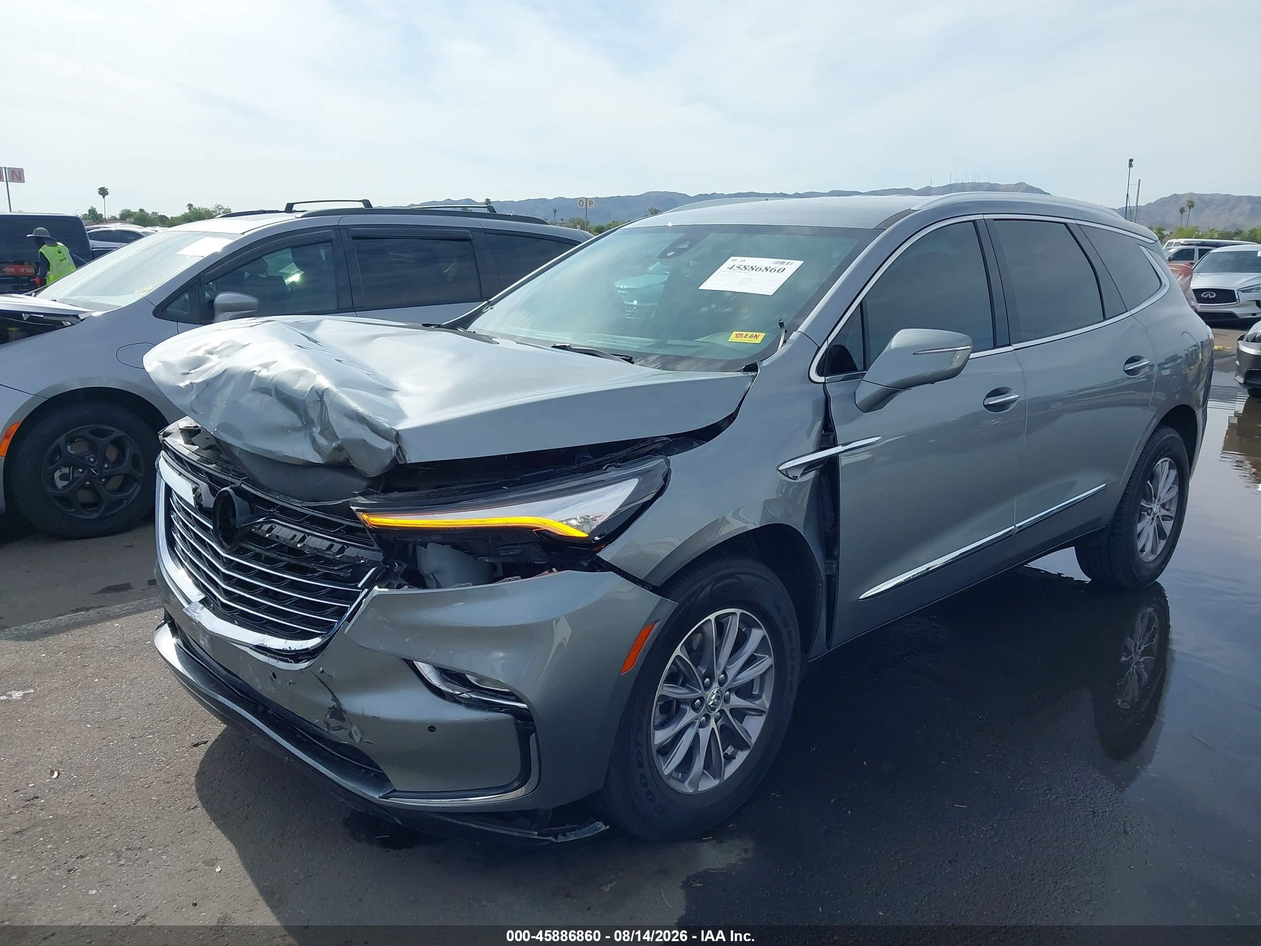 2023 Buick Enclave Premium Fwd Gray vin: 5GAERCKW8PJ155299
