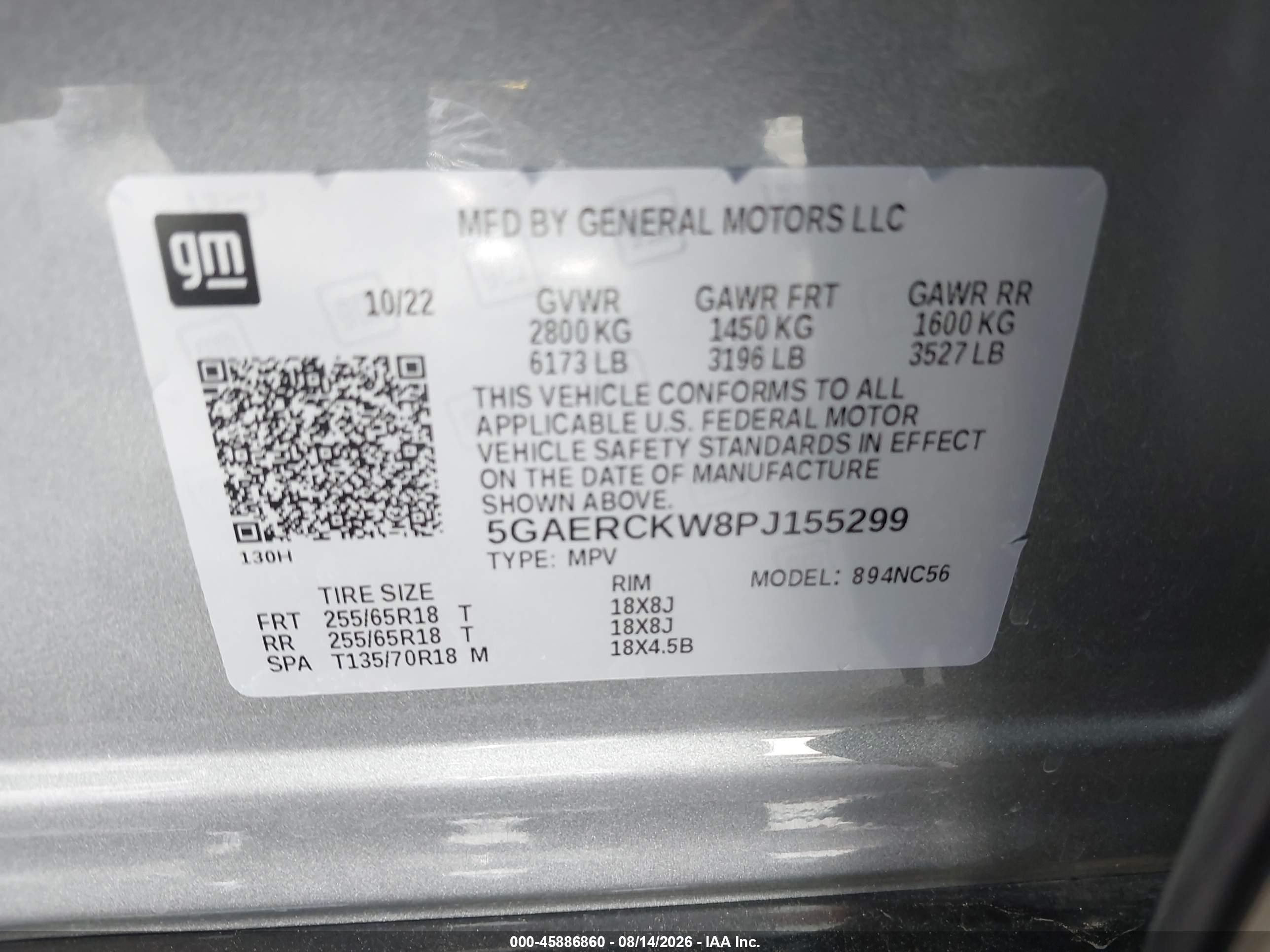 2023 Buick Enclave Premium Fwd Gray vin: 5GAERCKW8PJ155299