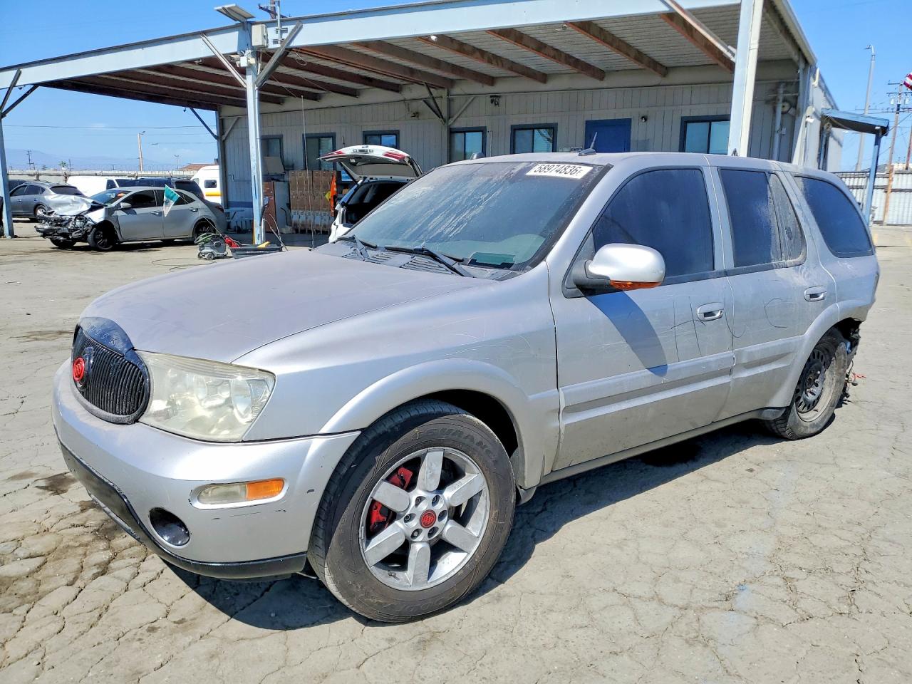 2004 Buick Rainier Cxl Gray vin: 5GAES13P342353309