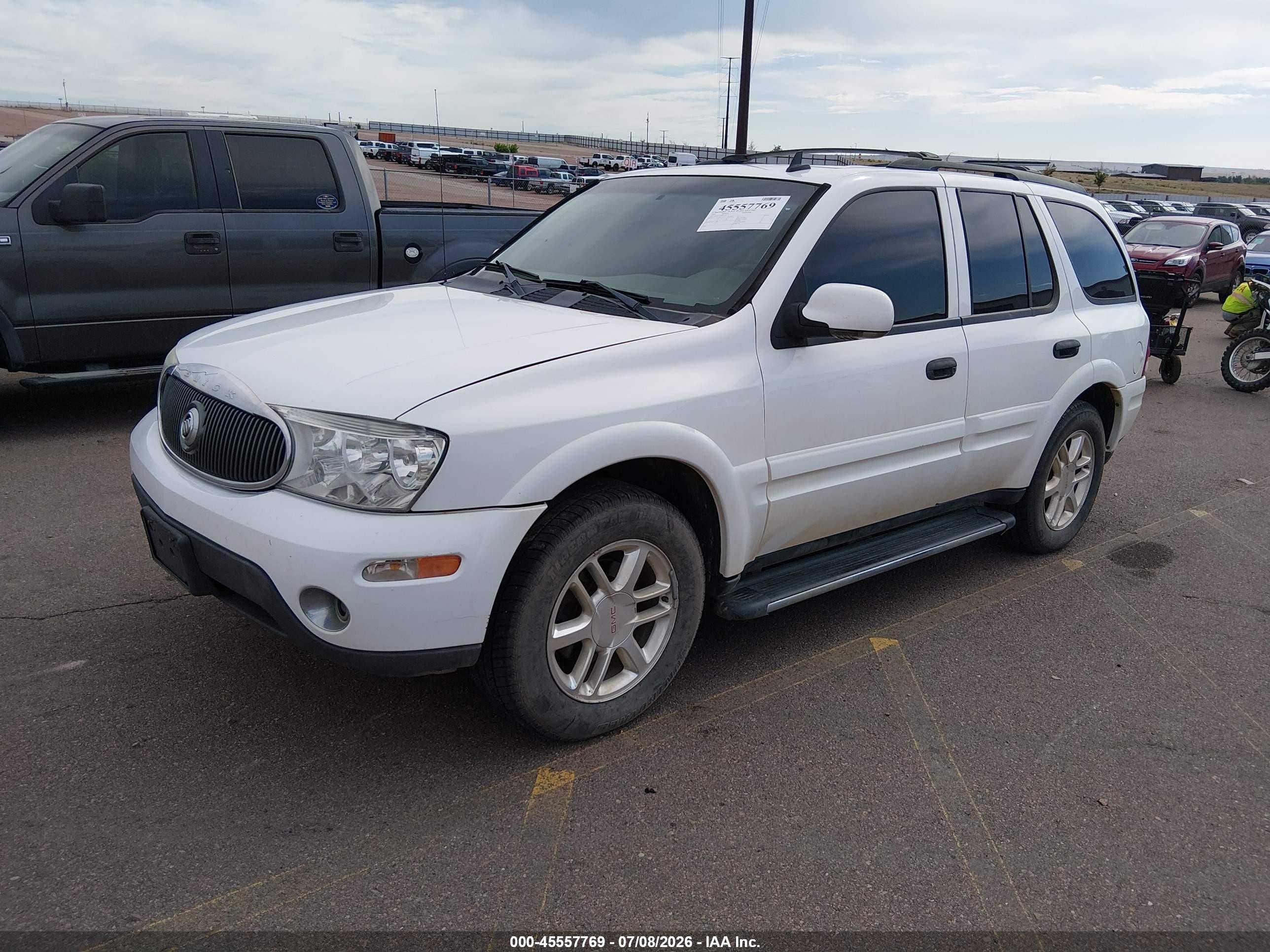 2006 Buick Rainier Cxl White vin: 5GAET13M862229137