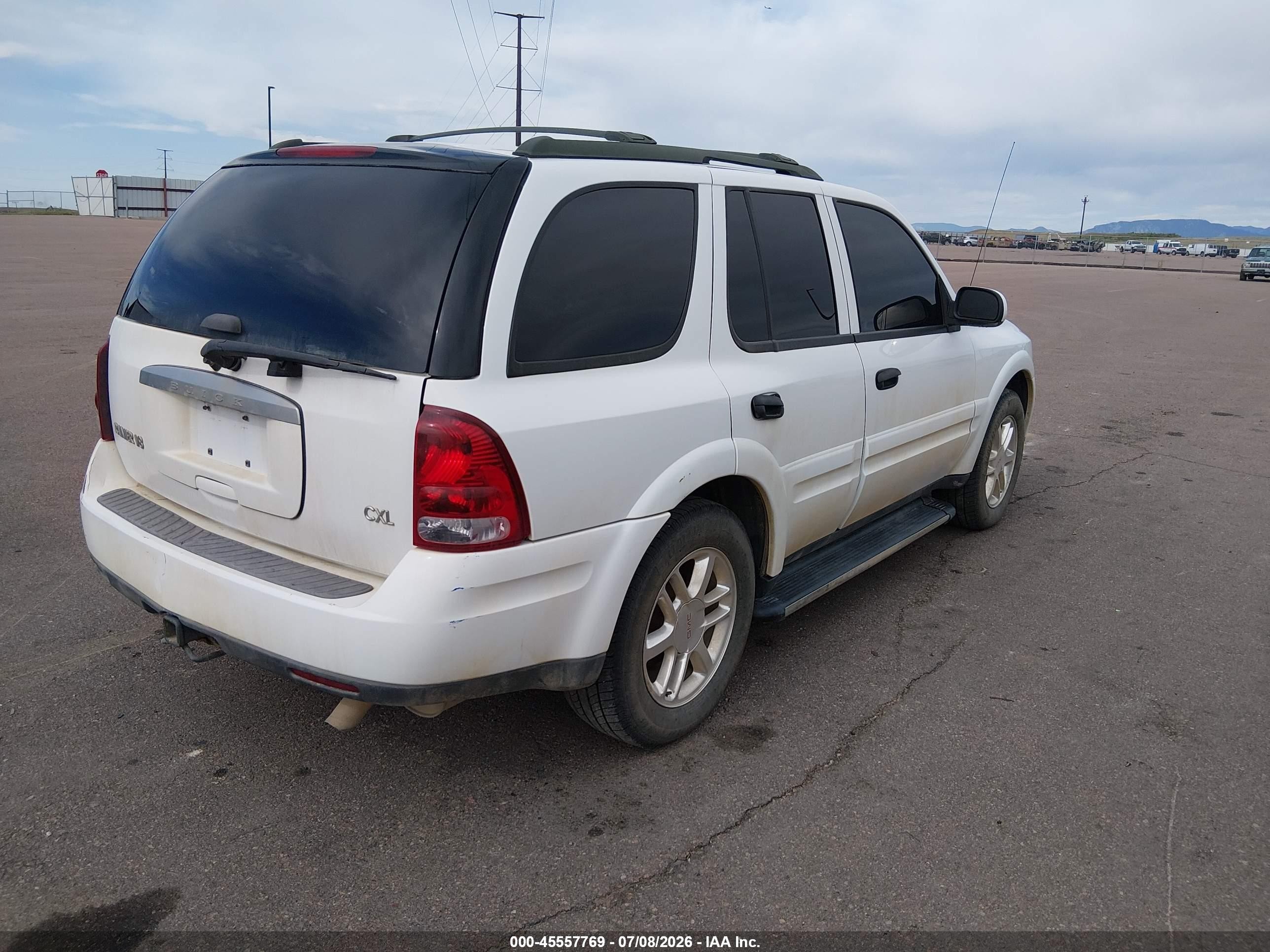 2006 Buick Rainier Cxl White vin: 5GAET13M862229137