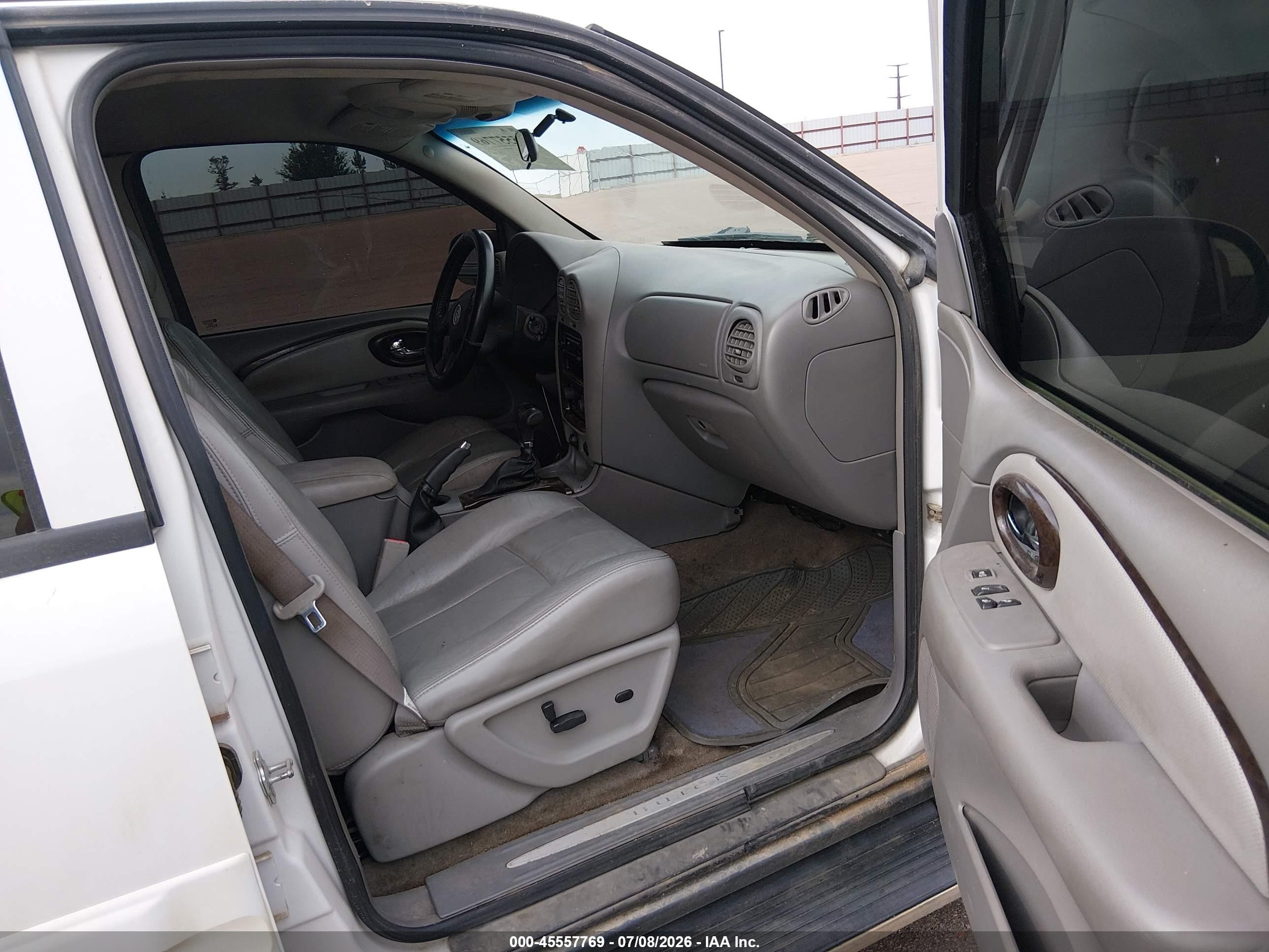 2006 Buick Rainier Cxl White vin: 5GAET13M862229137