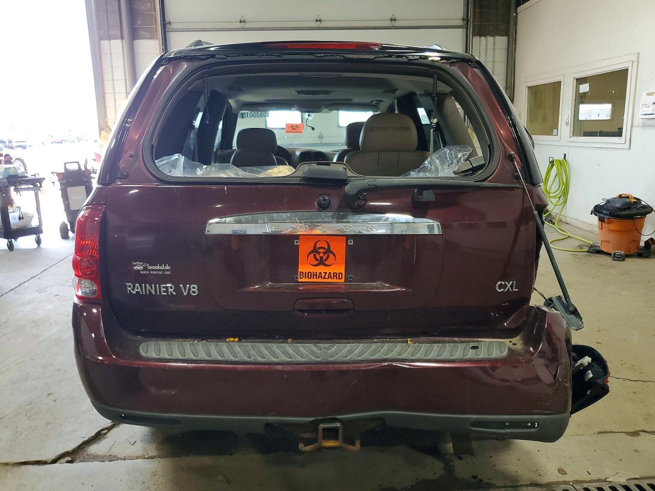 2006 Buick Rainier Cxl Maroon vin: 5GAET13M962152827