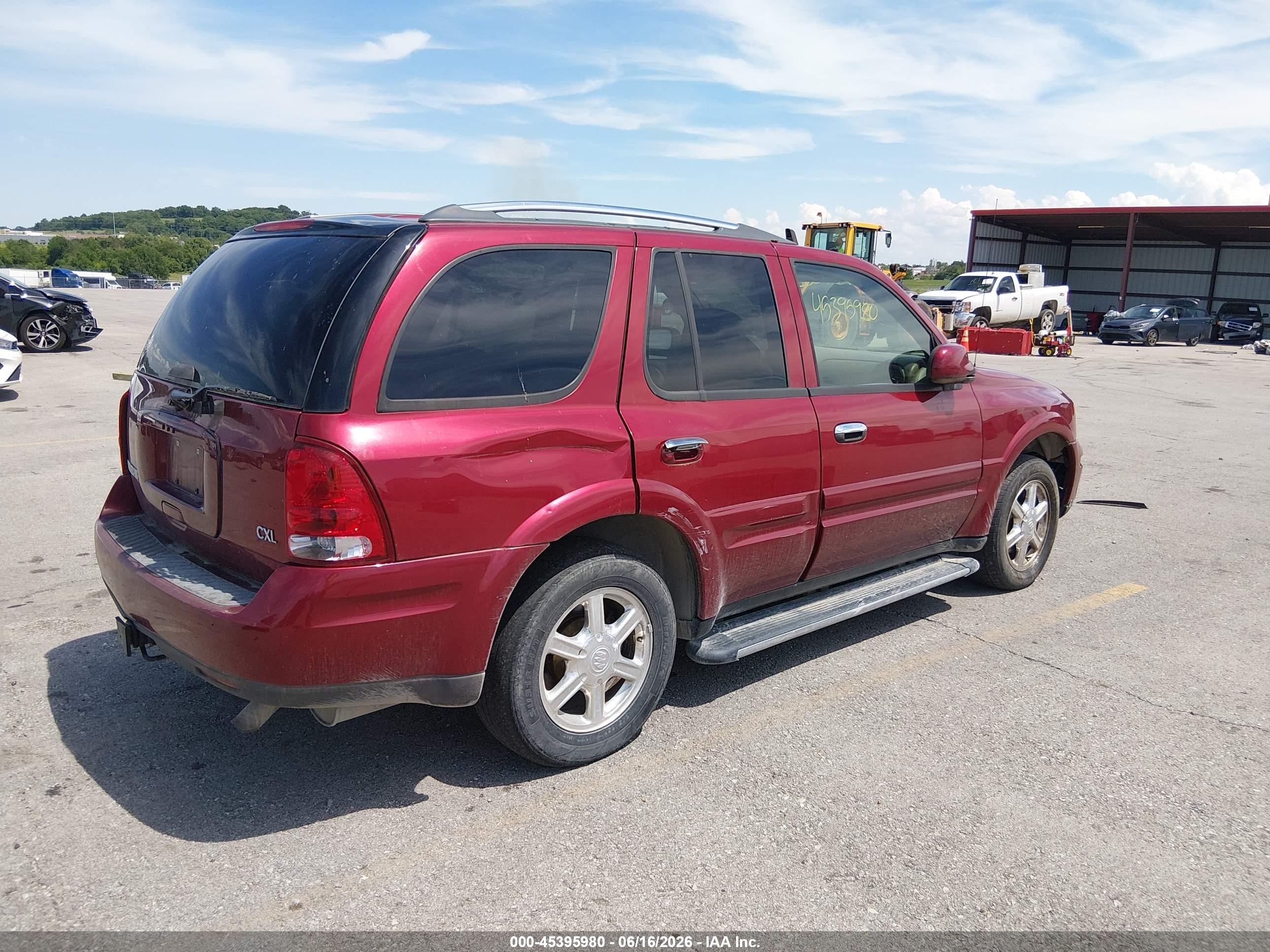 2006 Buick Rainier Cxl Red vin: 5GAET13M962209432