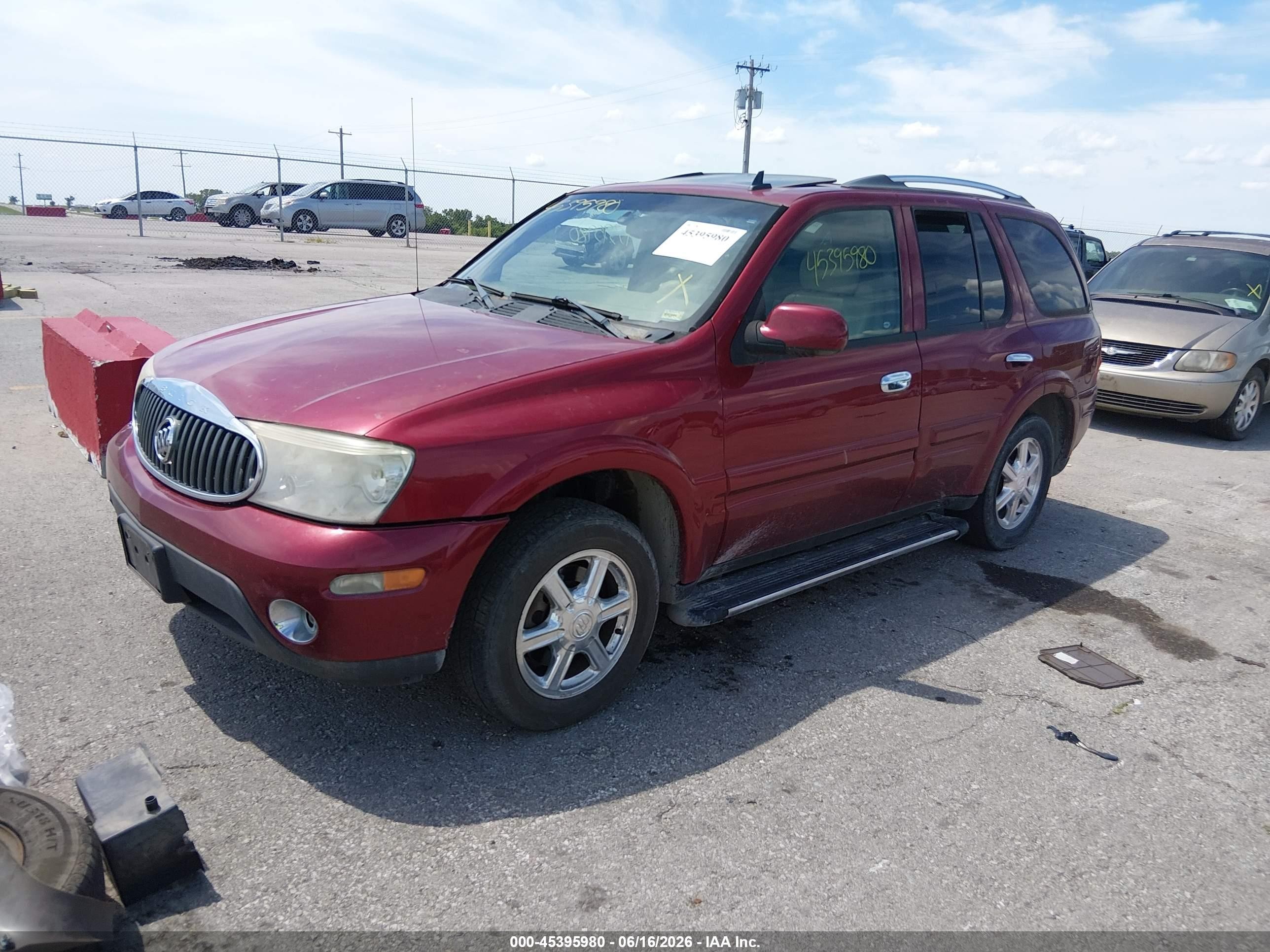 2006 Buick Rainier Cxl Red vin: 5GAET13M962209432