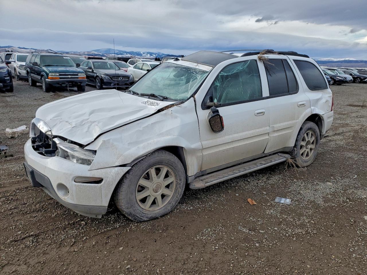 2004 Buick Rainier Cxl White vin: 5GAET13P242201762