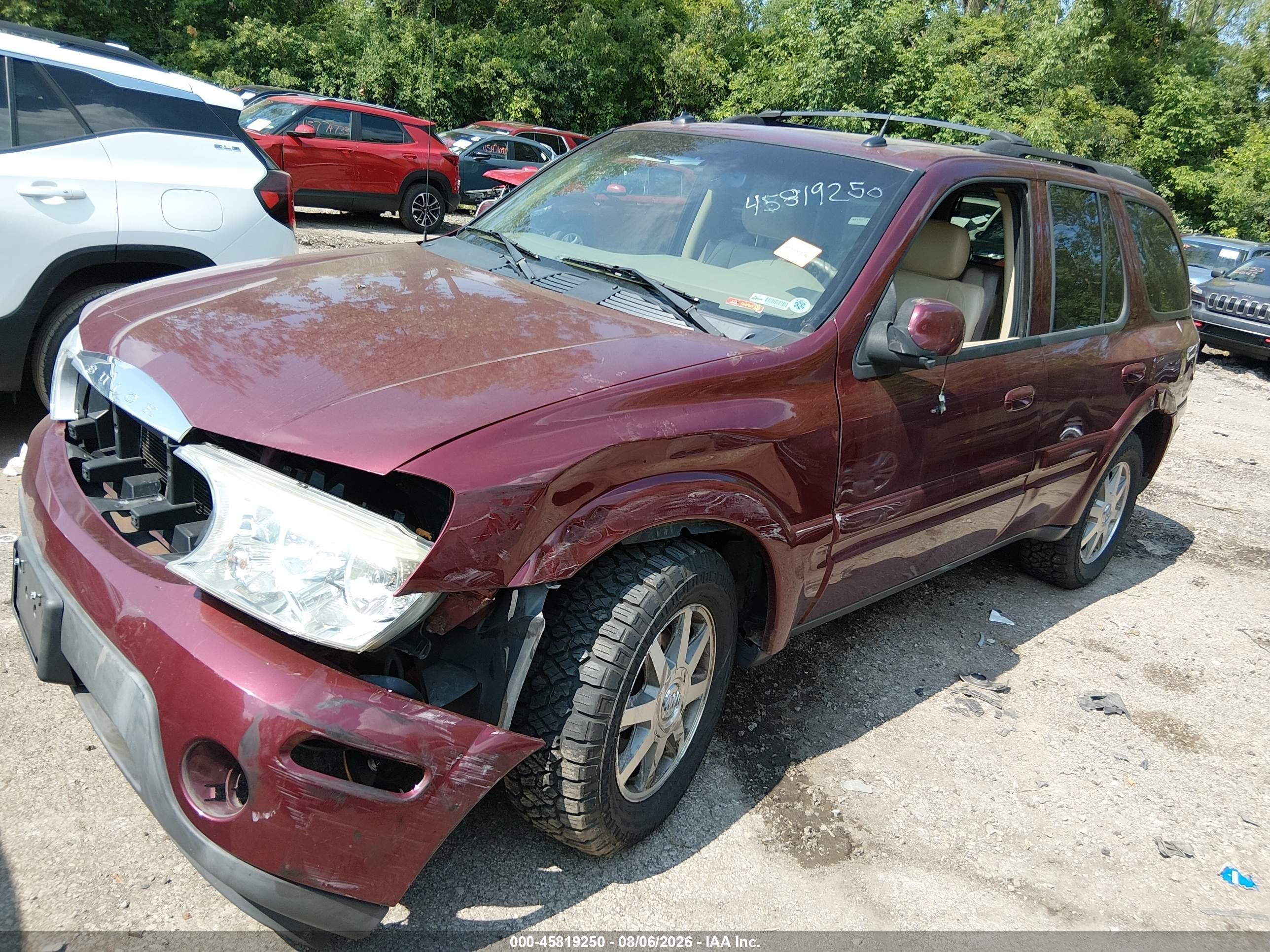 2004 Buick Rainier Cxl Plus Red vin: 5GAET13P742322805