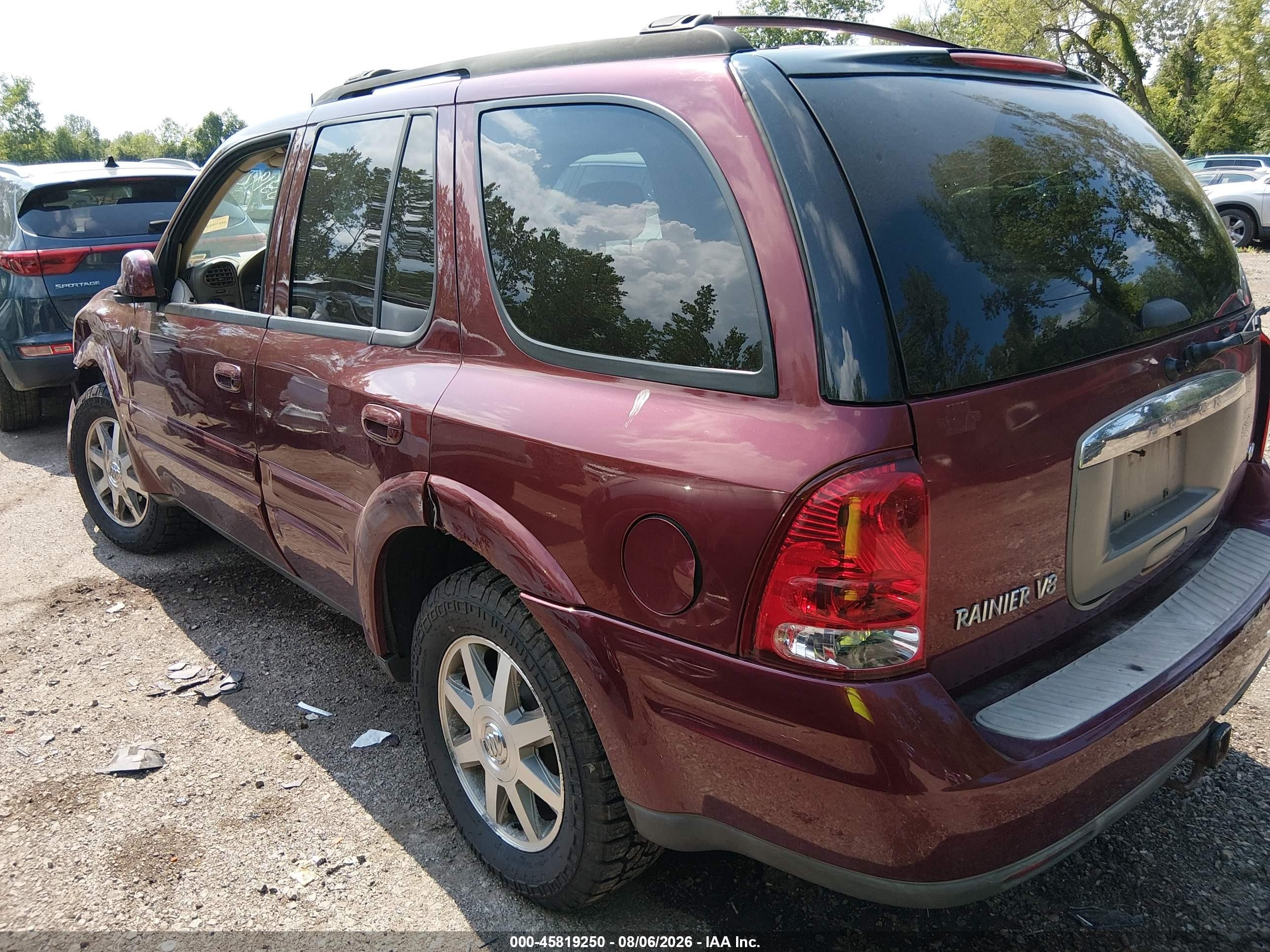 2004 Buick Rainier Cxl Plus Red vin: 5GAET13P742322805