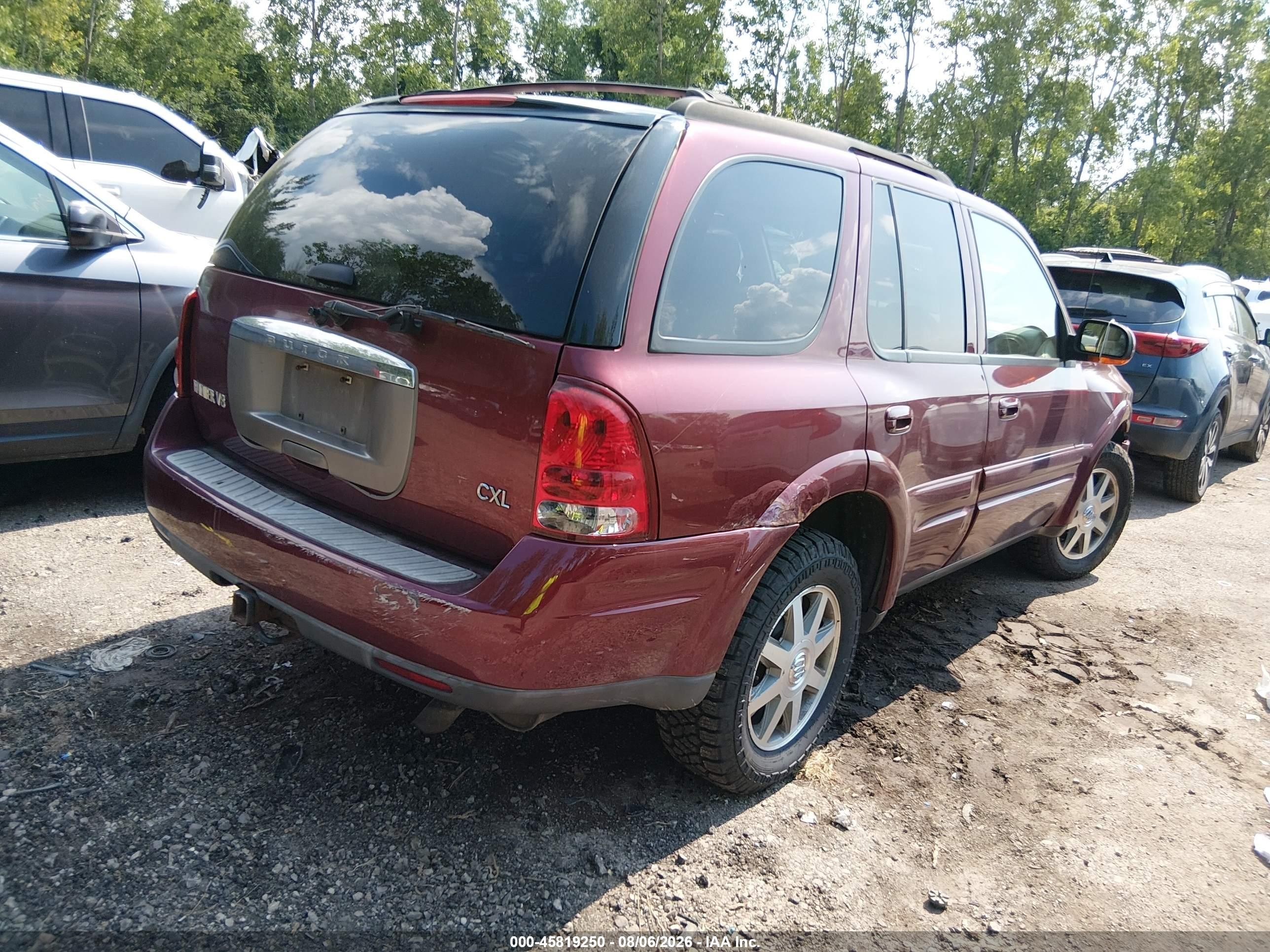 2004 Buick Rainier Cxl Plus Red vin: 5GAET13P742322805