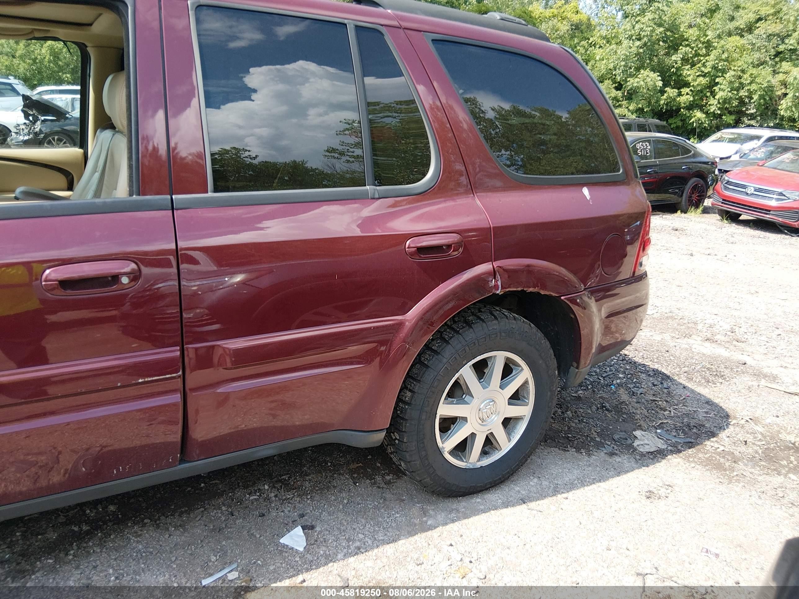 2004 Buick Rainier Cxl Plus Red vin: 5GAET13P742322805