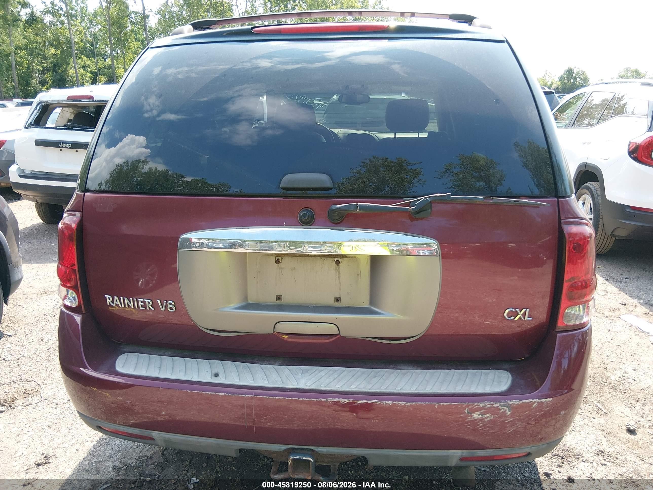 2004 Buick Rainier Cxl Plus Red vin: 5GAET13P742322805