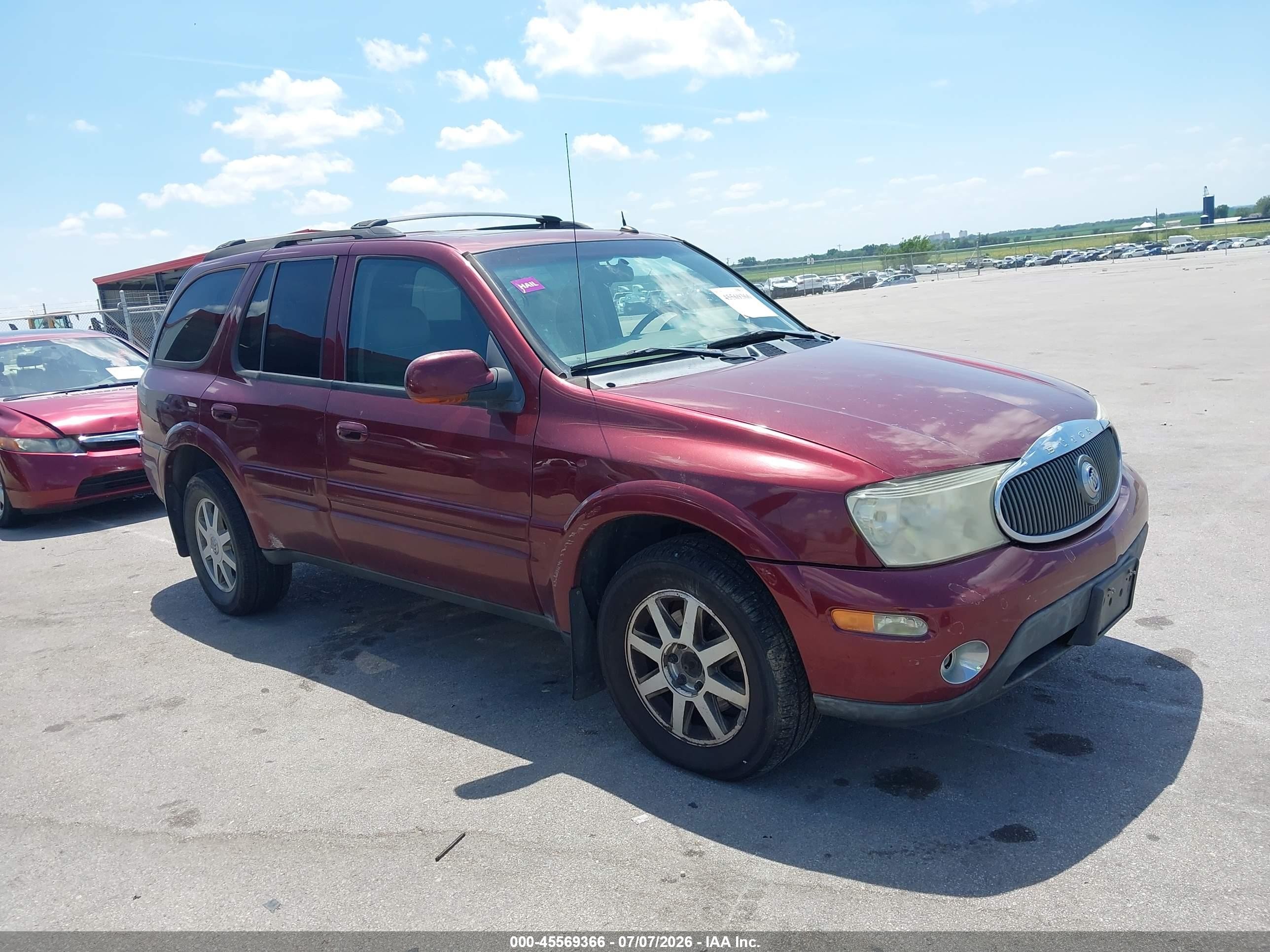 2004 Buick Rainier Cxl Maroon vin: 5GAET13P942262414