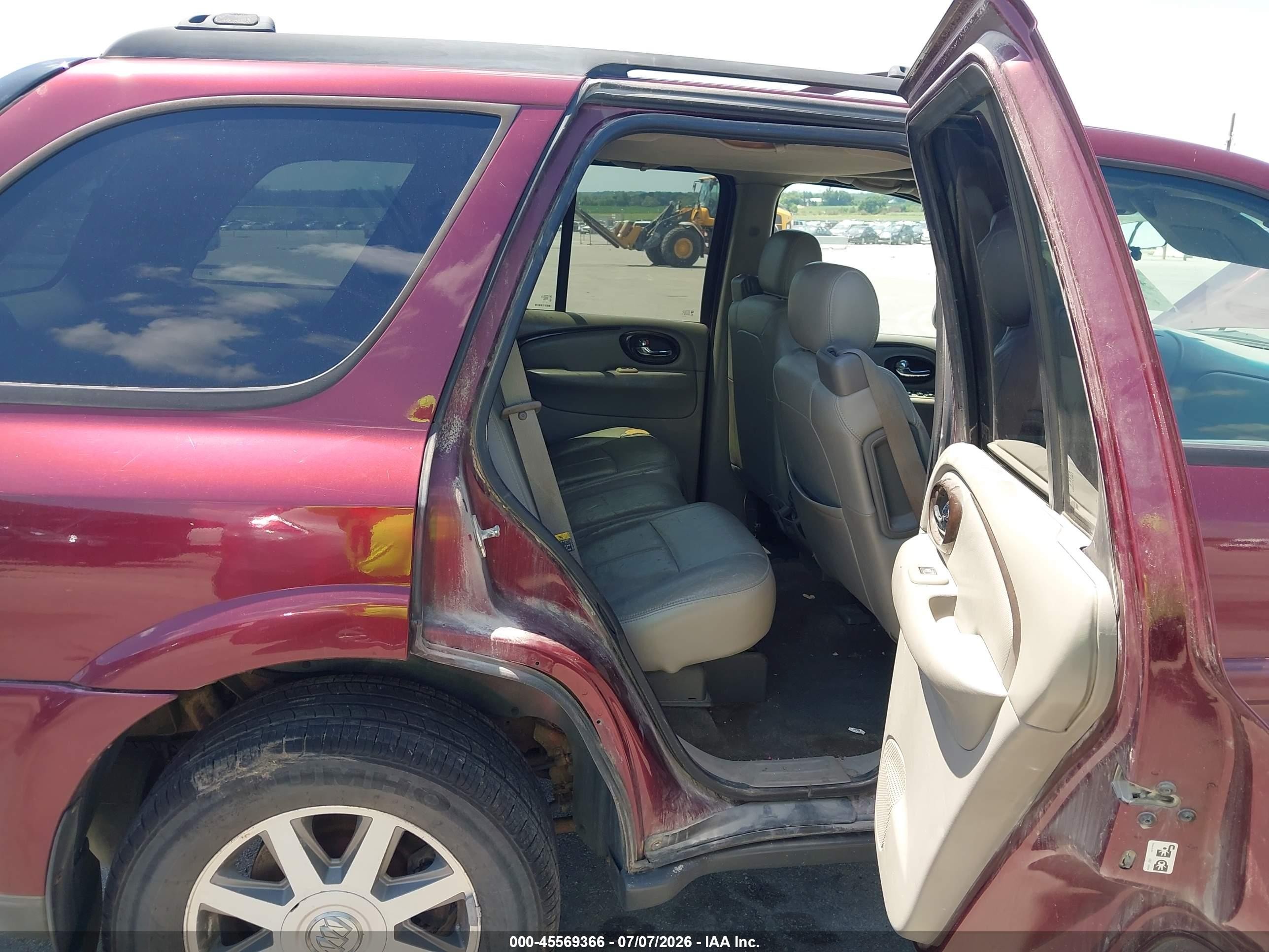 2004 Buick Rainier Cxl Maroon vin: 5GAET13P942262414