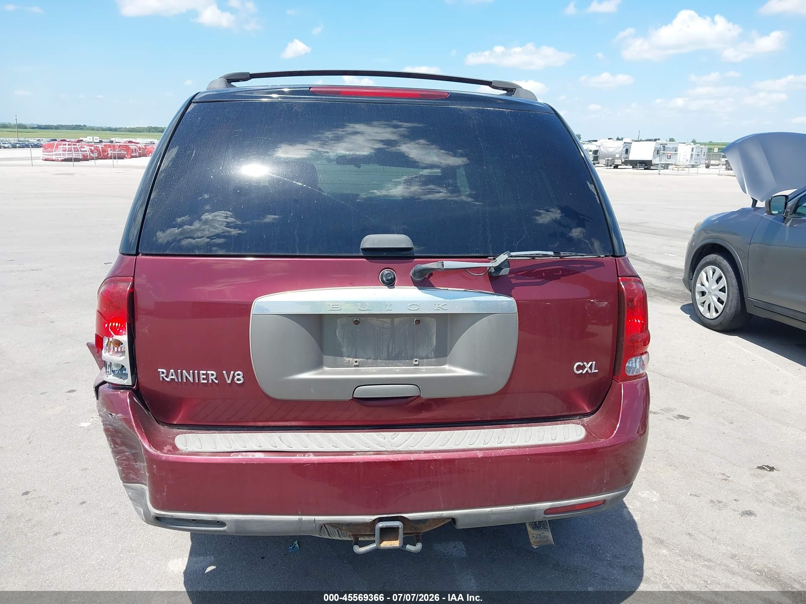 2004 Buick Rainier Cxl Maroon vin: 5GAET13P942262414