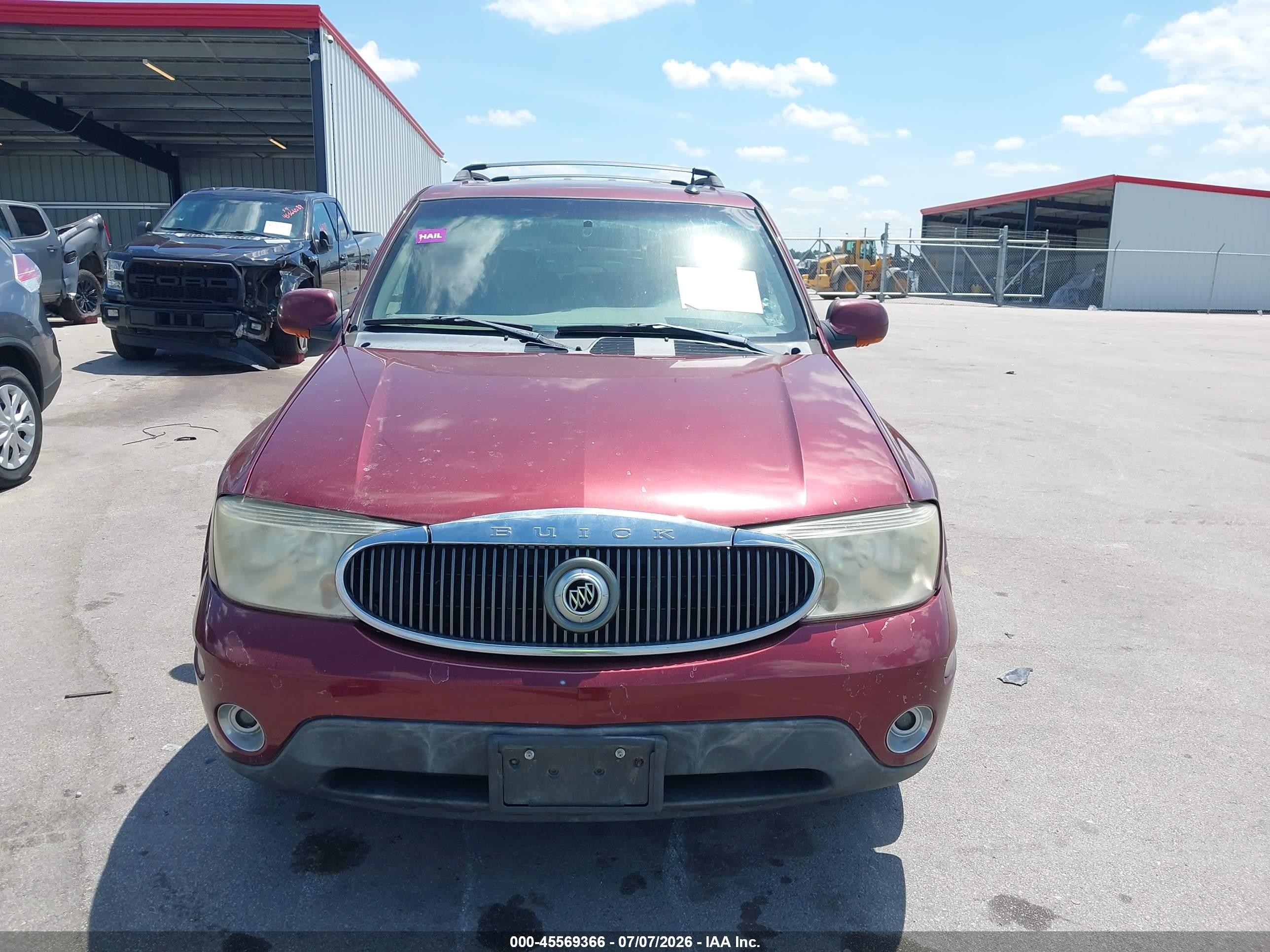2004 Buick Rainier Cxl Maroon vin: 5GAET13P942262414