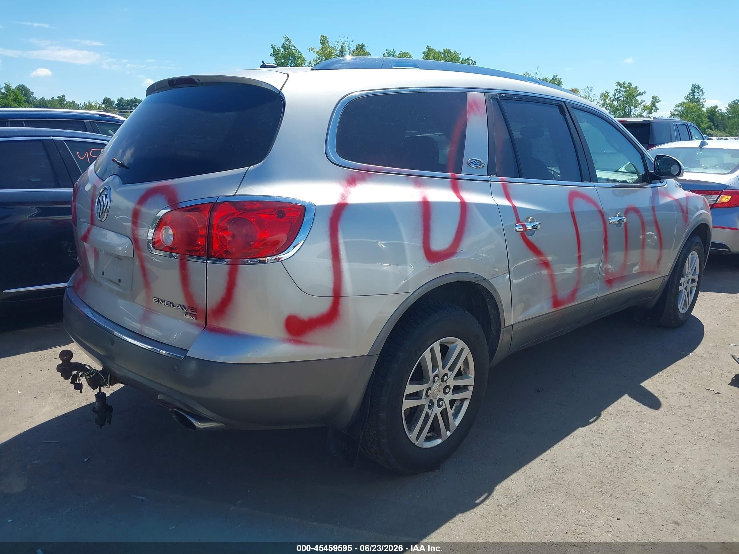 2008 Buick Enclave Cx Silver vin: 5GAEV13718J172650