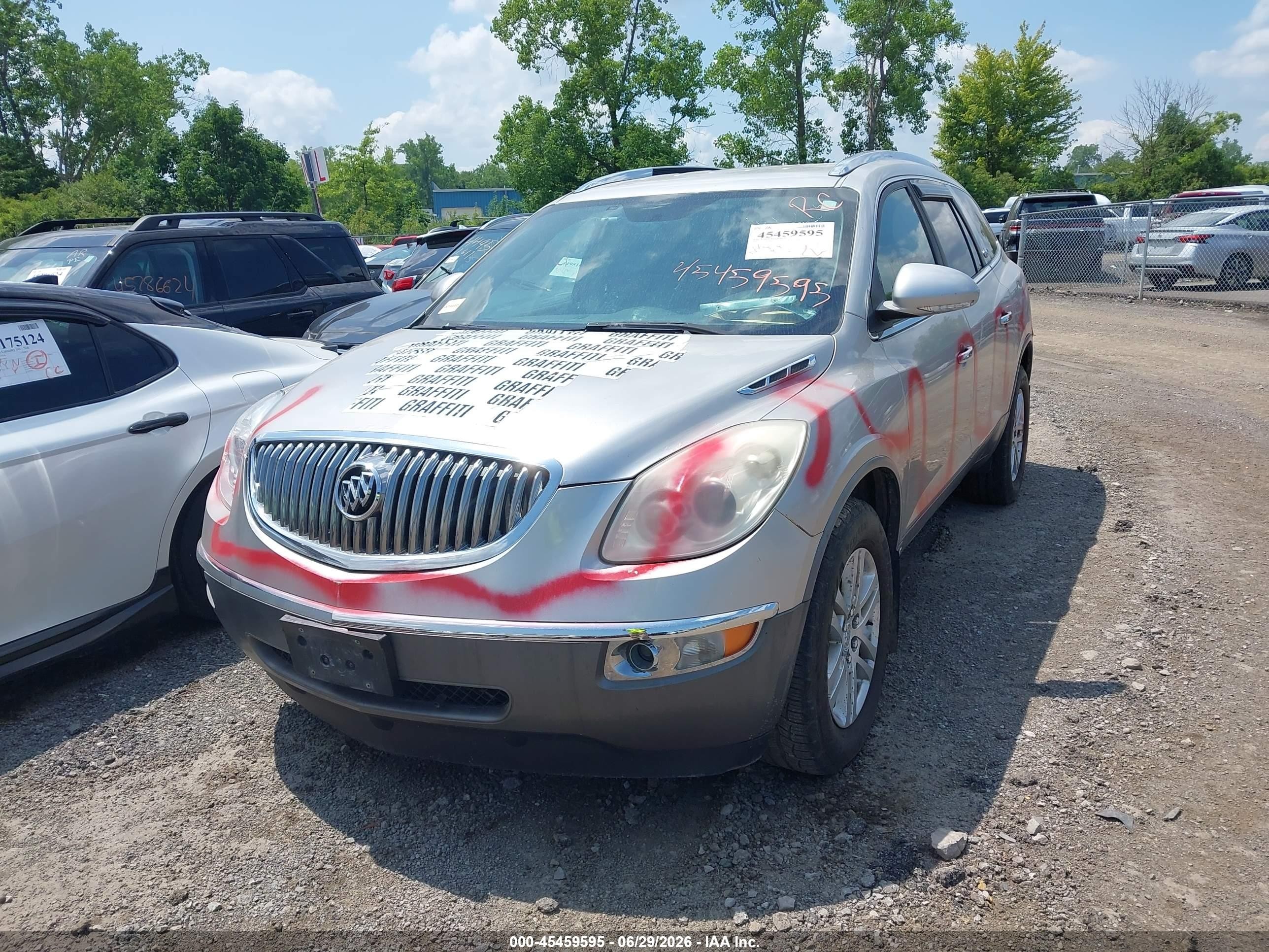 2008 Buick Enclave Cx Silver vin: 5GAEV13718J172650