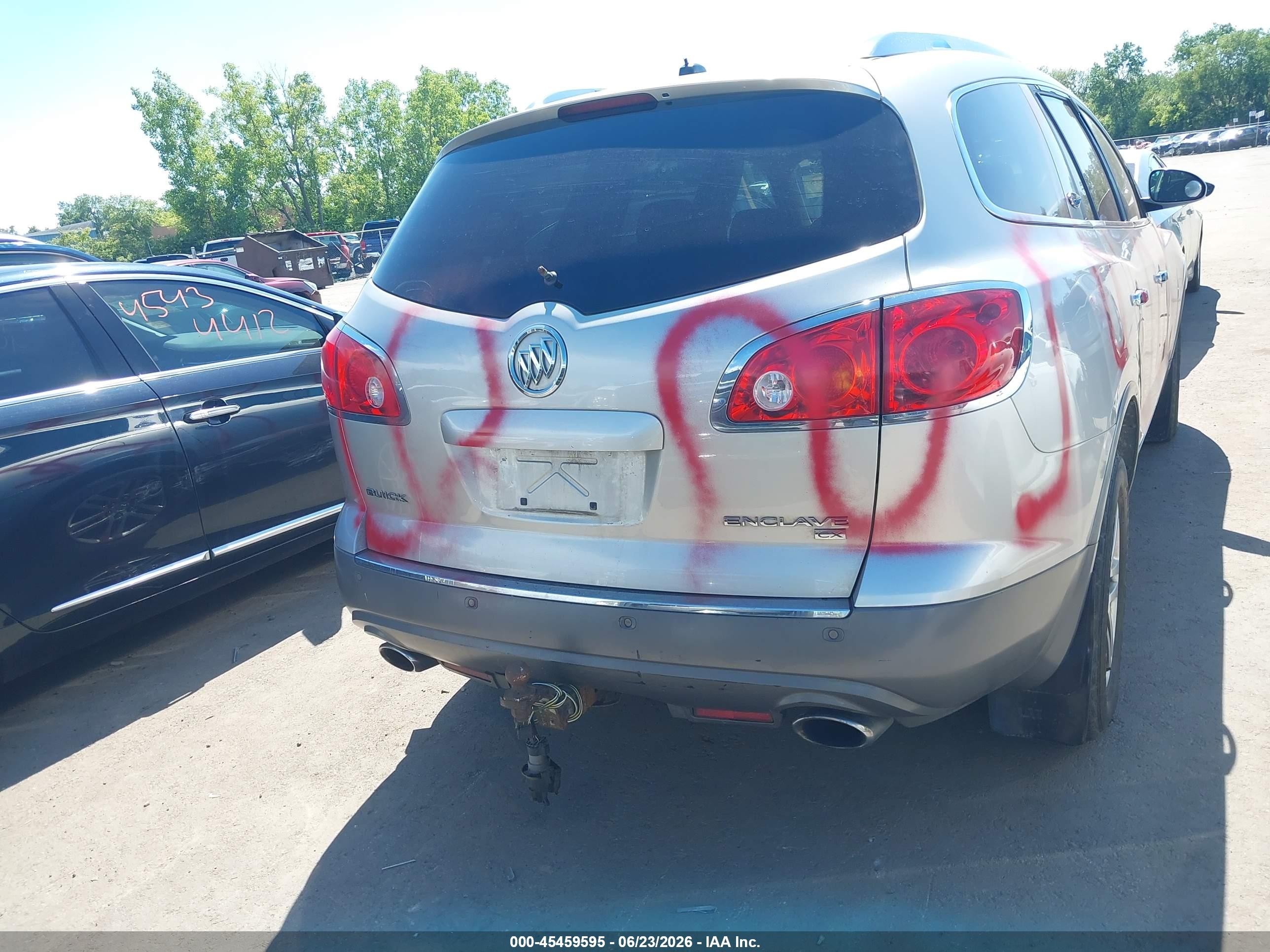 2008 Buick Enclave Cx Silver vin: 5GAEV13718J172650