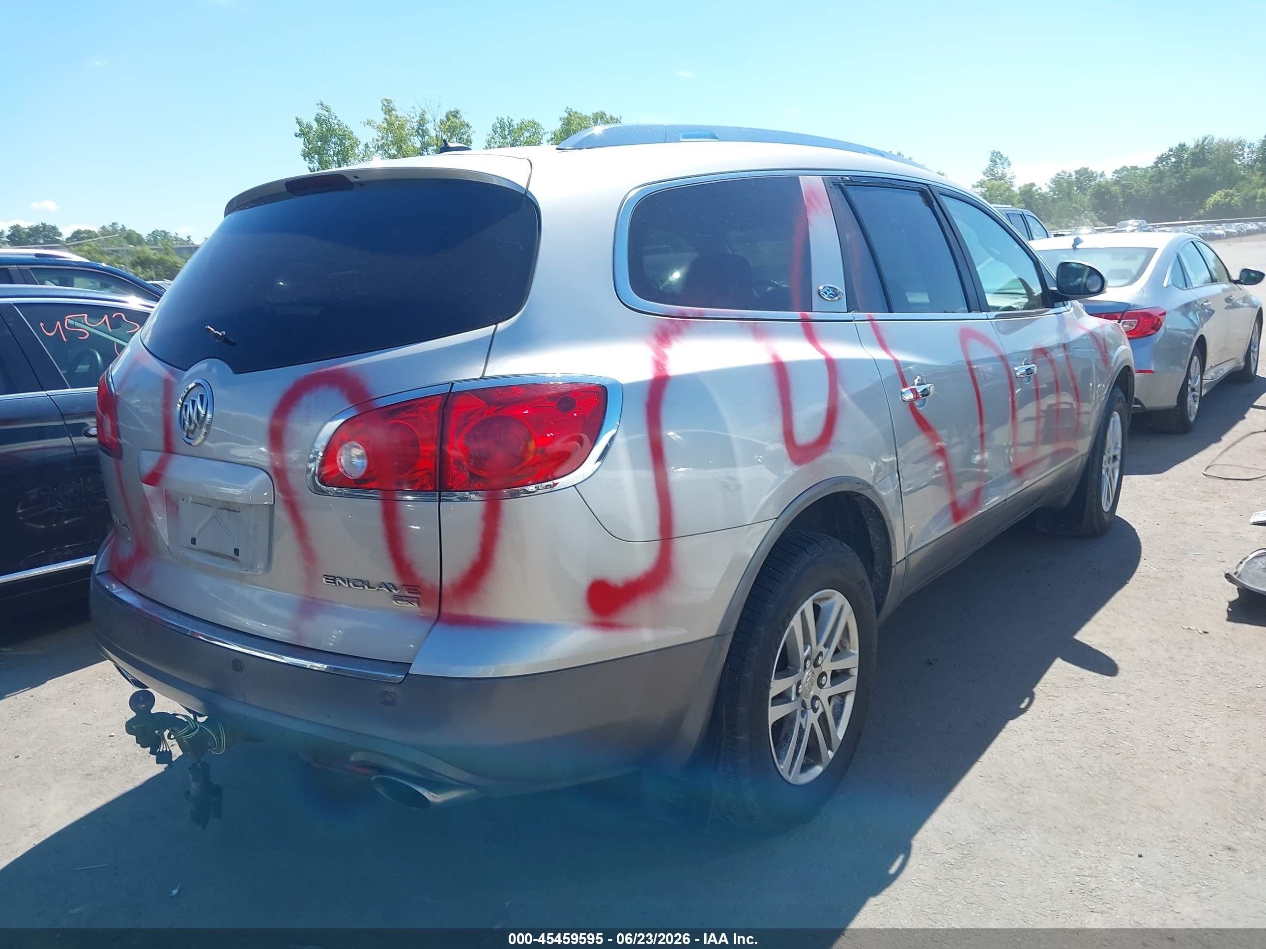 2008 Buick Enclave Cx Silver vin: 5GAEV13718J172650