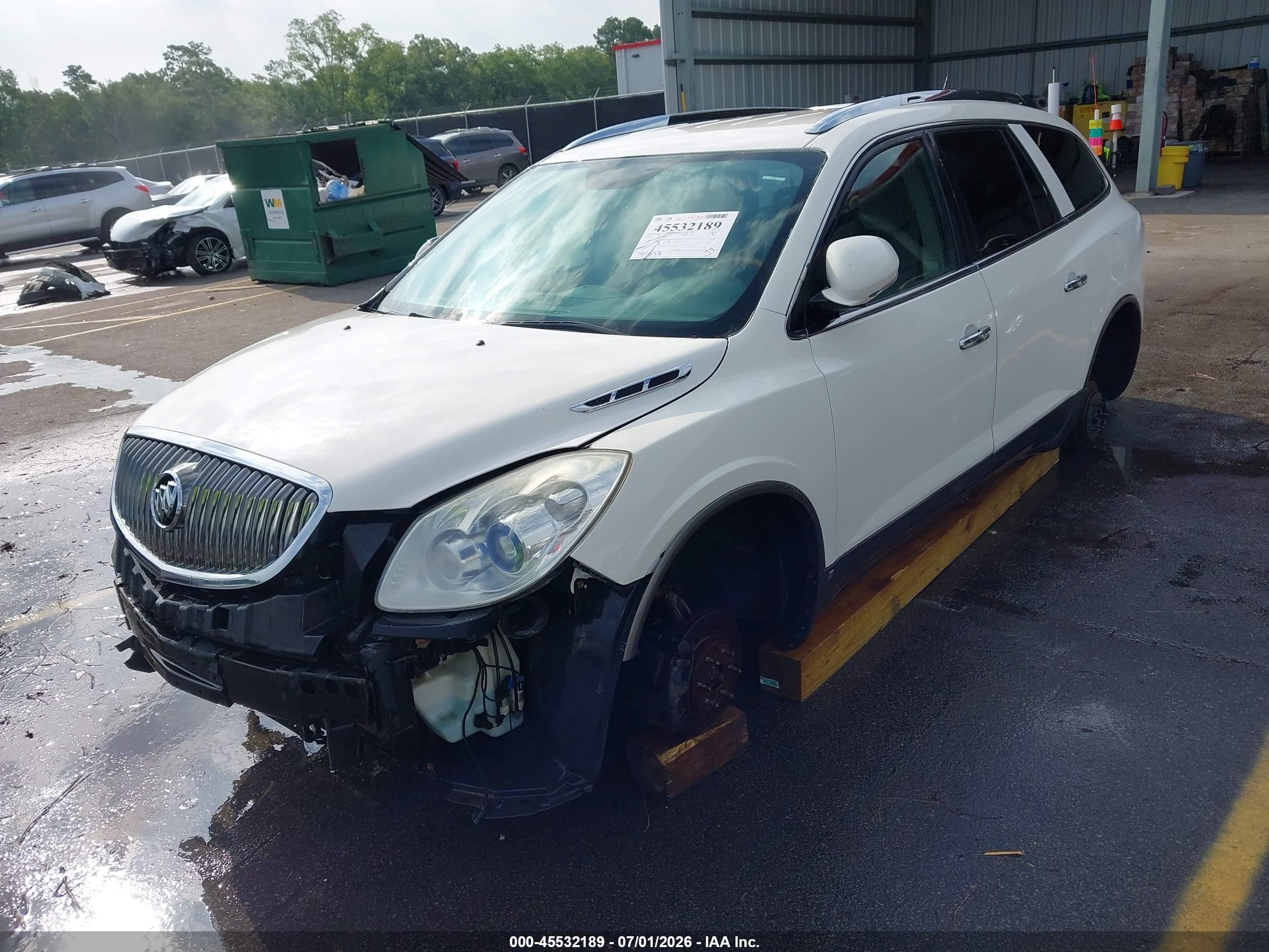 2008 Buick Enclave Cx White vin: 5GAEV13748J265680