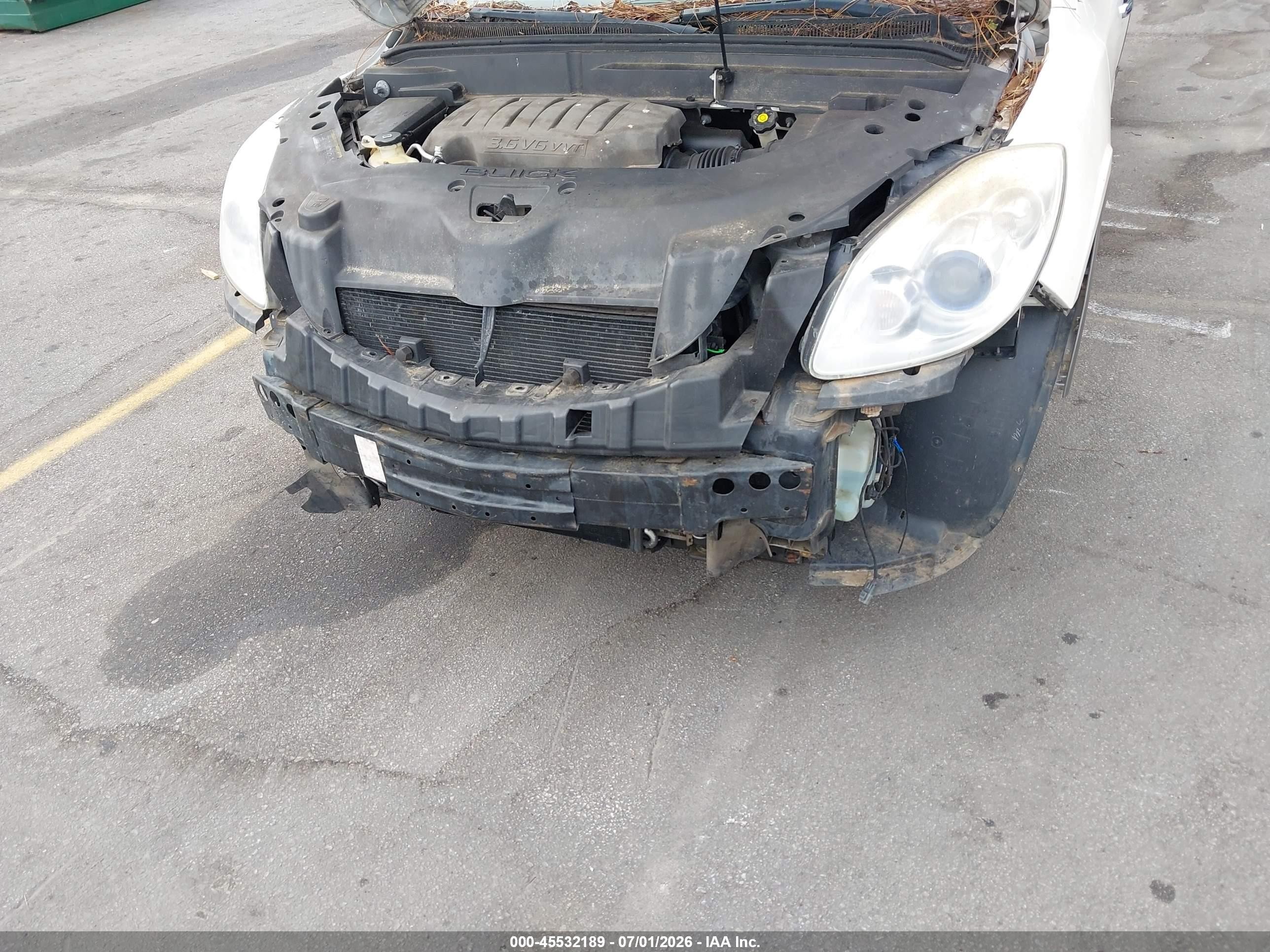 2008 Buick Enclave Cx White vin: 5GAEV13748J265680