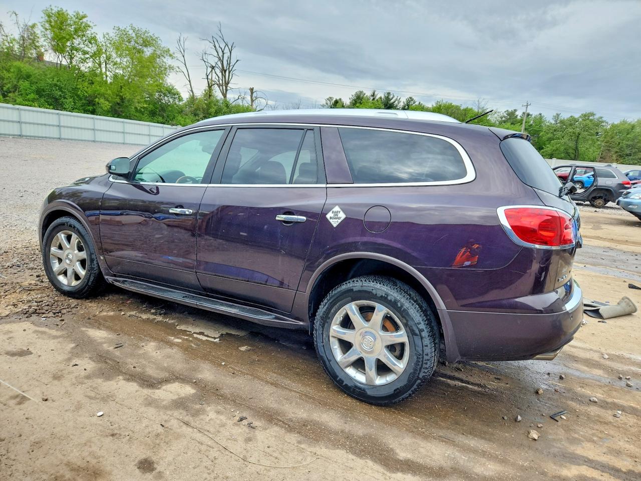 2008 Buick Enclave Cxl Maroon vin: 5GAEV23708J137717