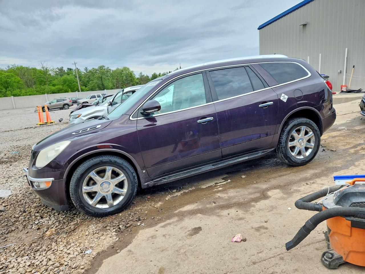 2008 Buick Enclave Cxl Maroon vin: 5GAEV23708J137717