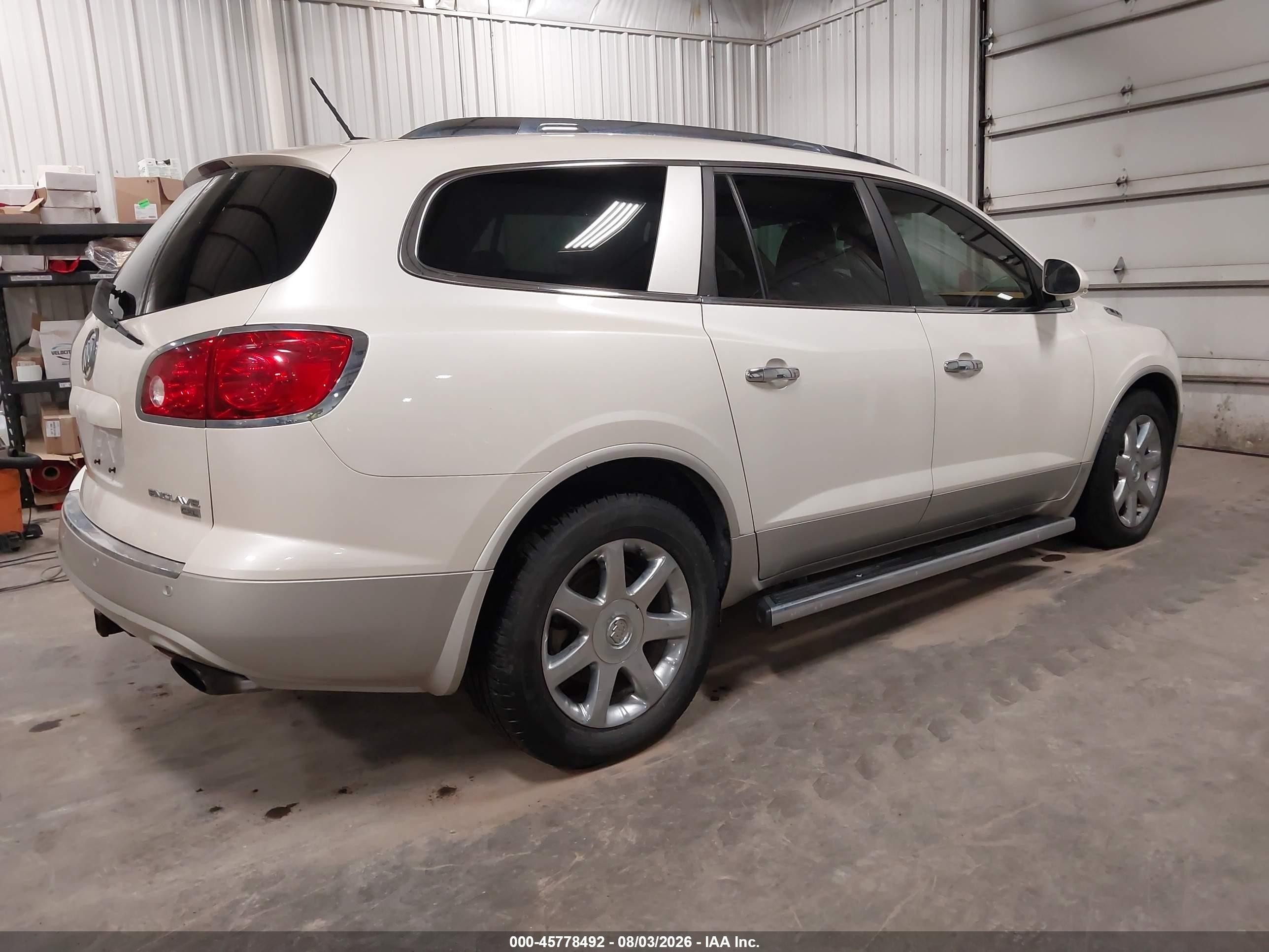 2008 Buick Enclave Cxl White vin: 5GAEV23718J258658
