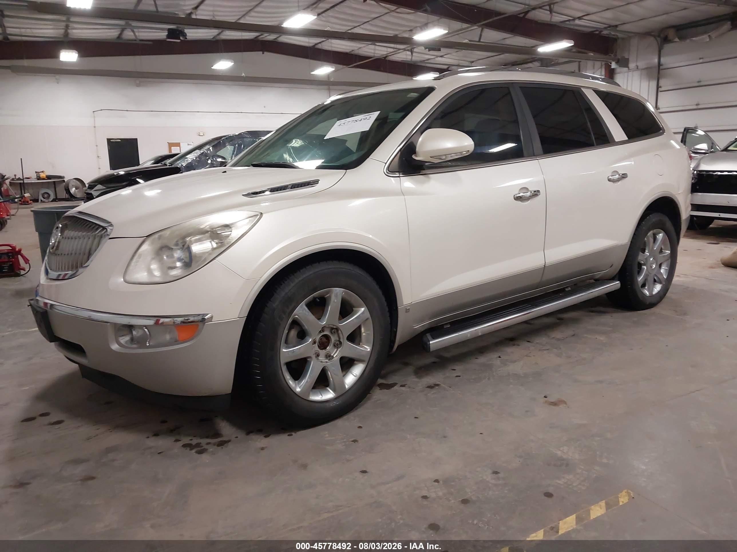 2008 Buick Enclave Cxl White vin: 5GAEV23718J258658