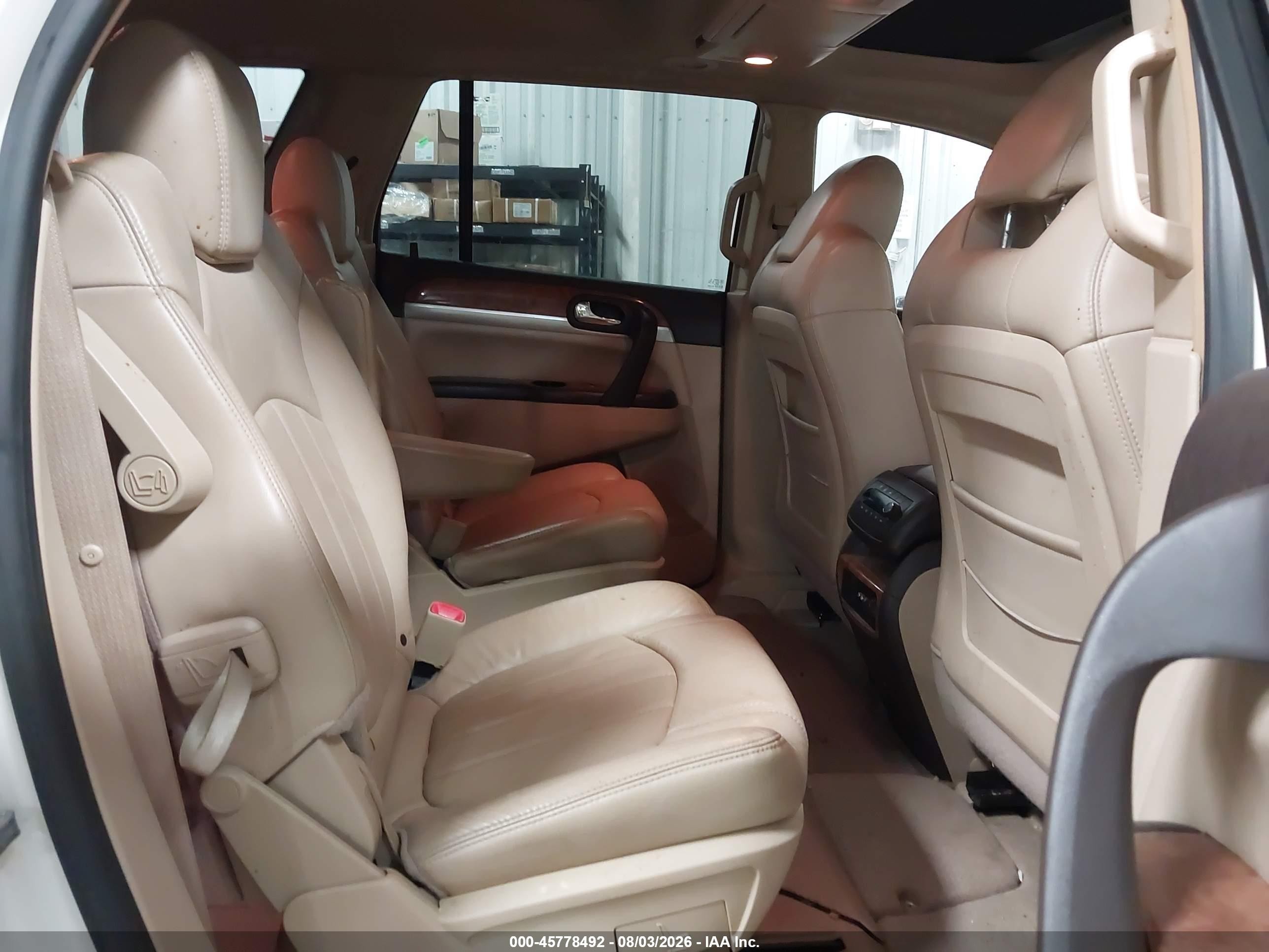2008 Buick Enclave Cxl White vin: 5GAEV23718J258658