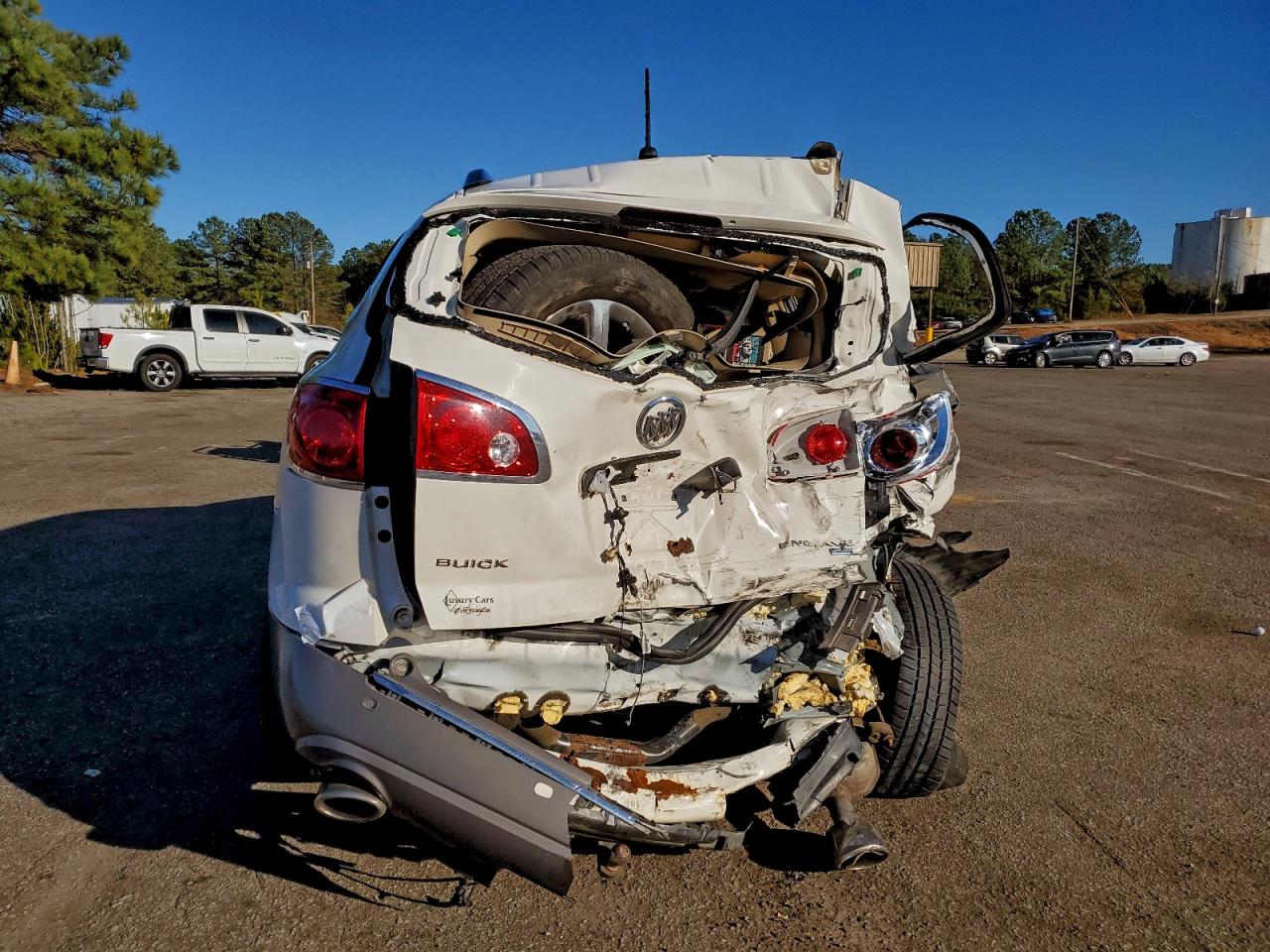 2008 Buick Enclave Cxl White vin: 5GAEV23728J116576