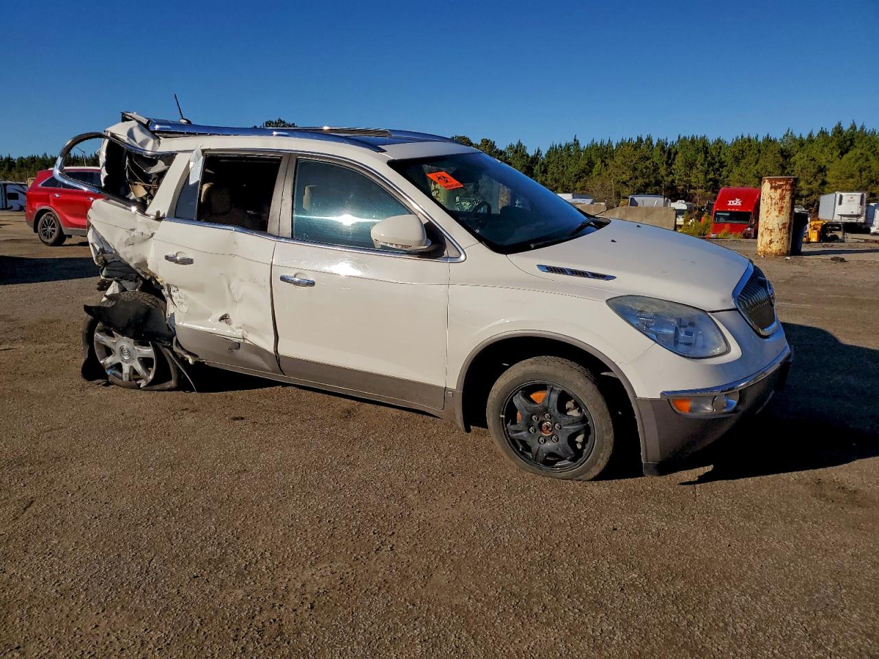 2008 Buick Enclave Cxl White vin: 5GAEV23728J116576