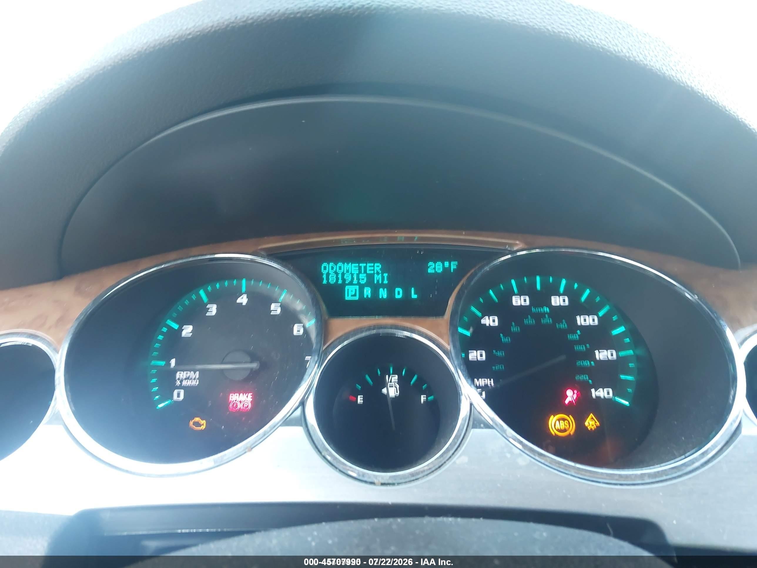 2008 Buick Enclave Cxl White vin: 5GAEV23728J267045