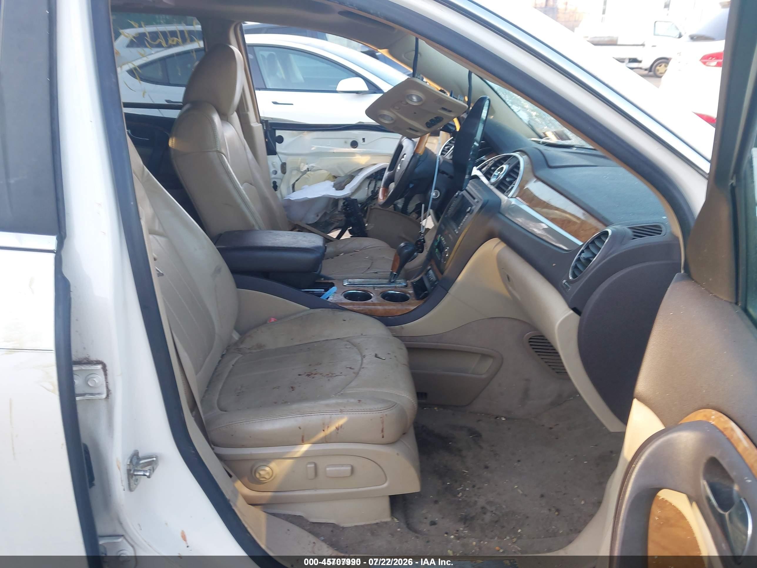 2008 Buick Enclave Cxl White vin: 5GAEV23728J267045