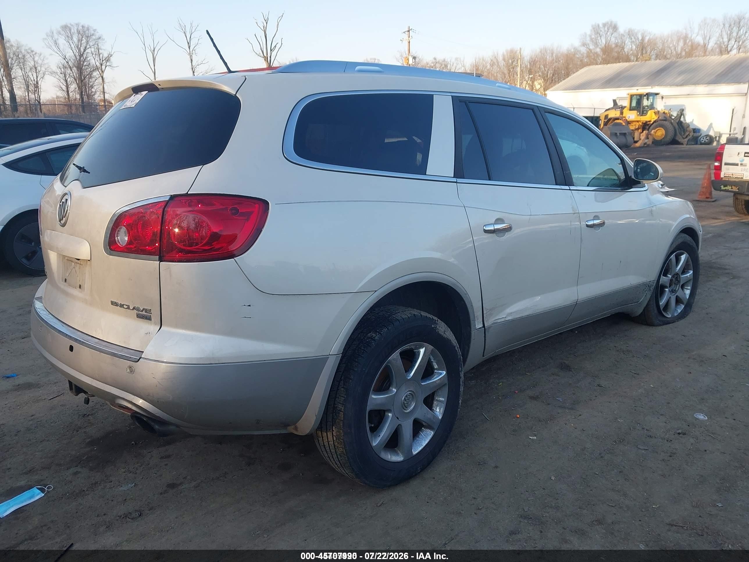 2008 Buick Enclave Cxl White vin: 5GAEV23728J267045